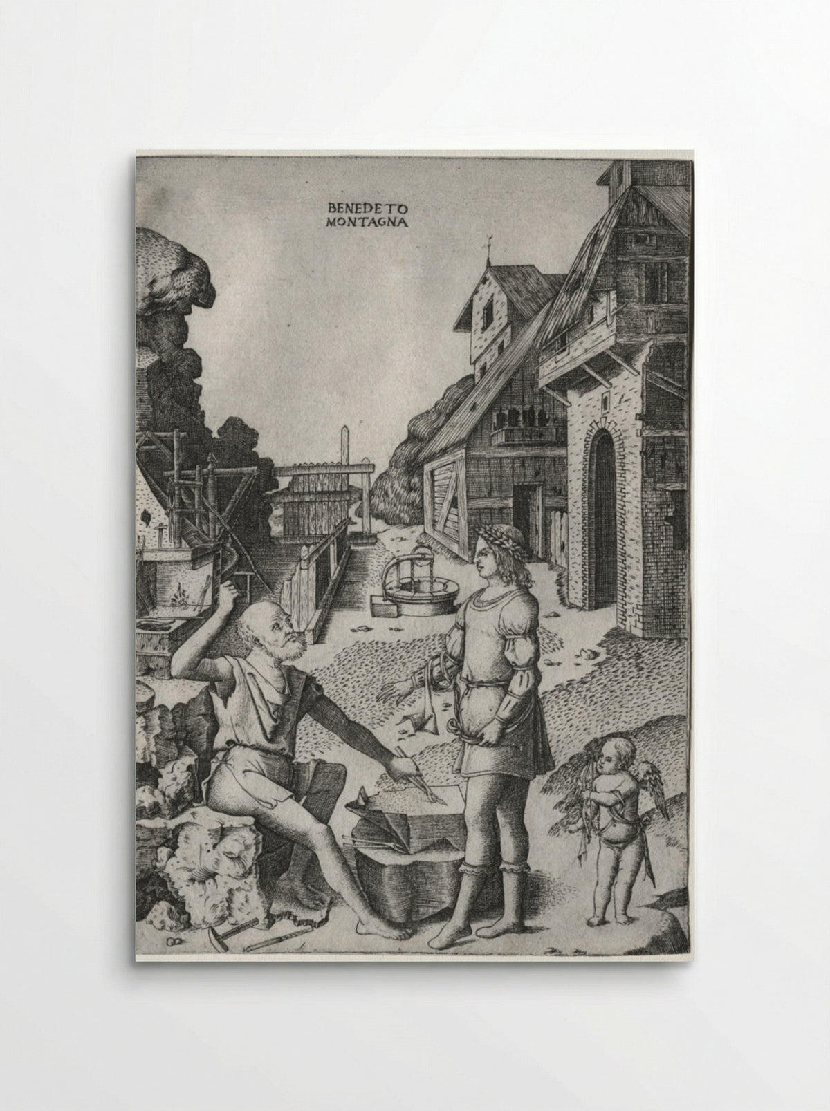 Vulcan, Apollo and Cupid - Benedetto Montagna - Poster