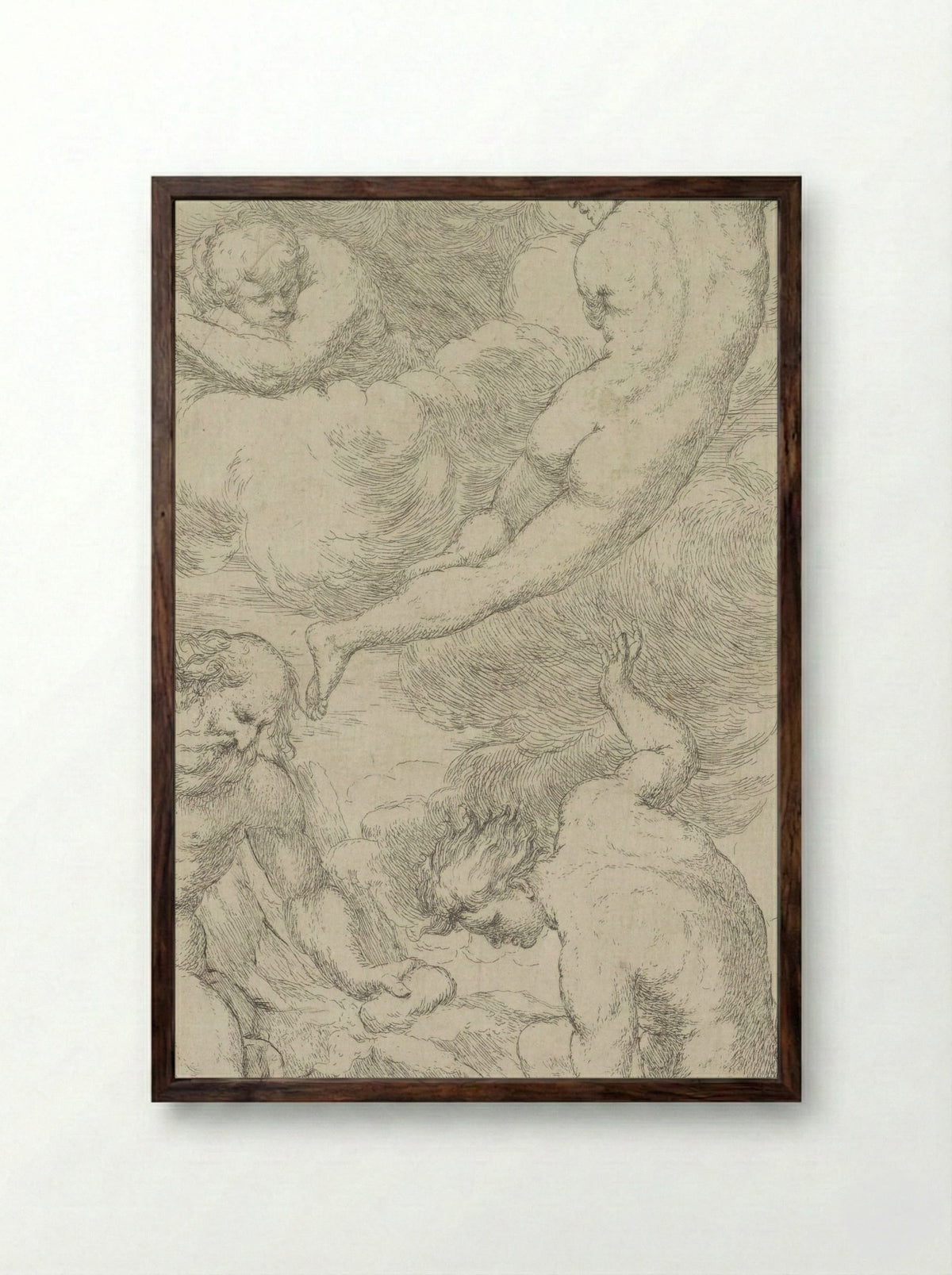 Vulcanus - Giuseppe Diamantini - Framed Print Dark Wood