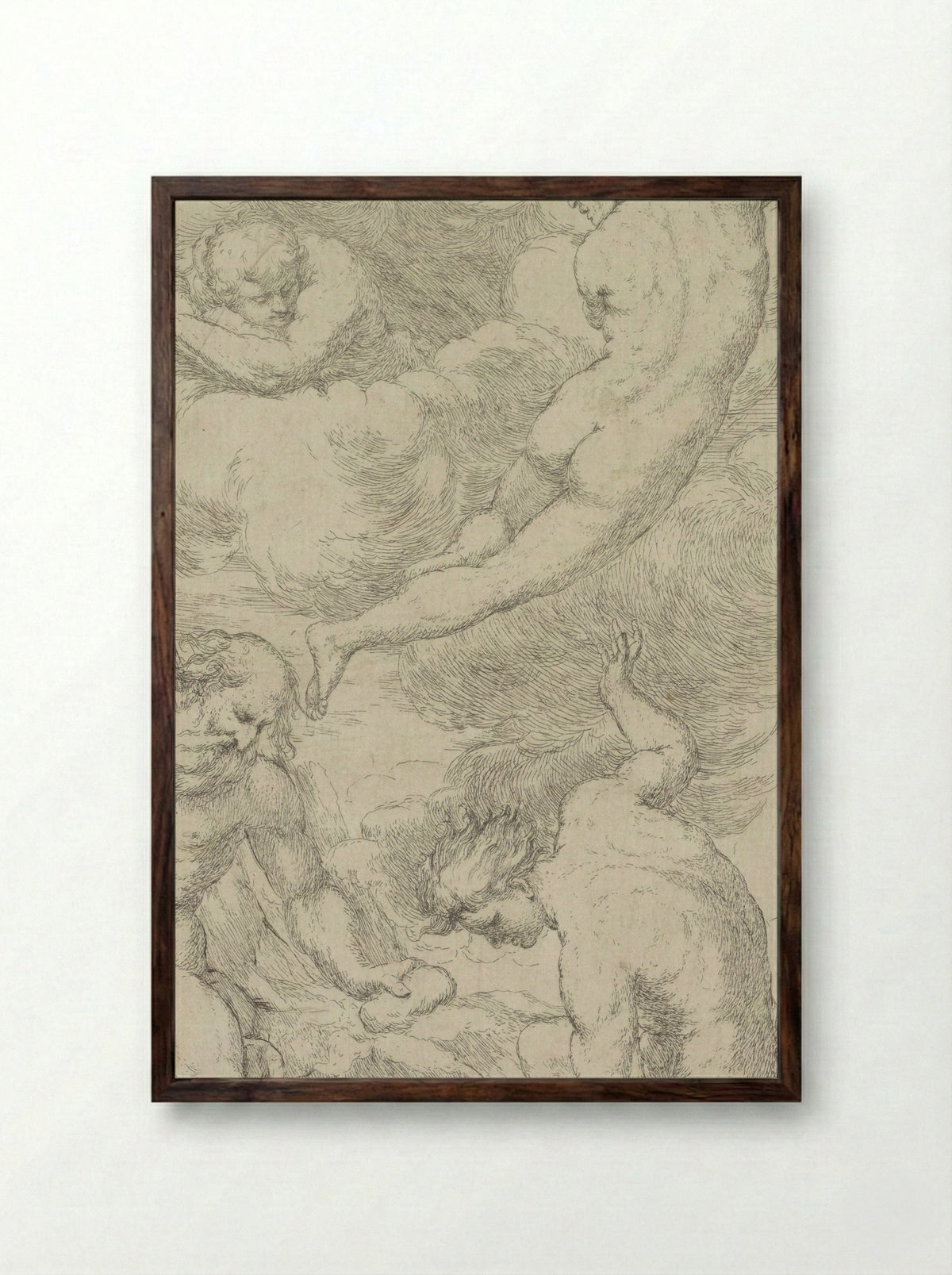 Vulcanus - Giuseppe Diamantini - Framed Print Dark Wood