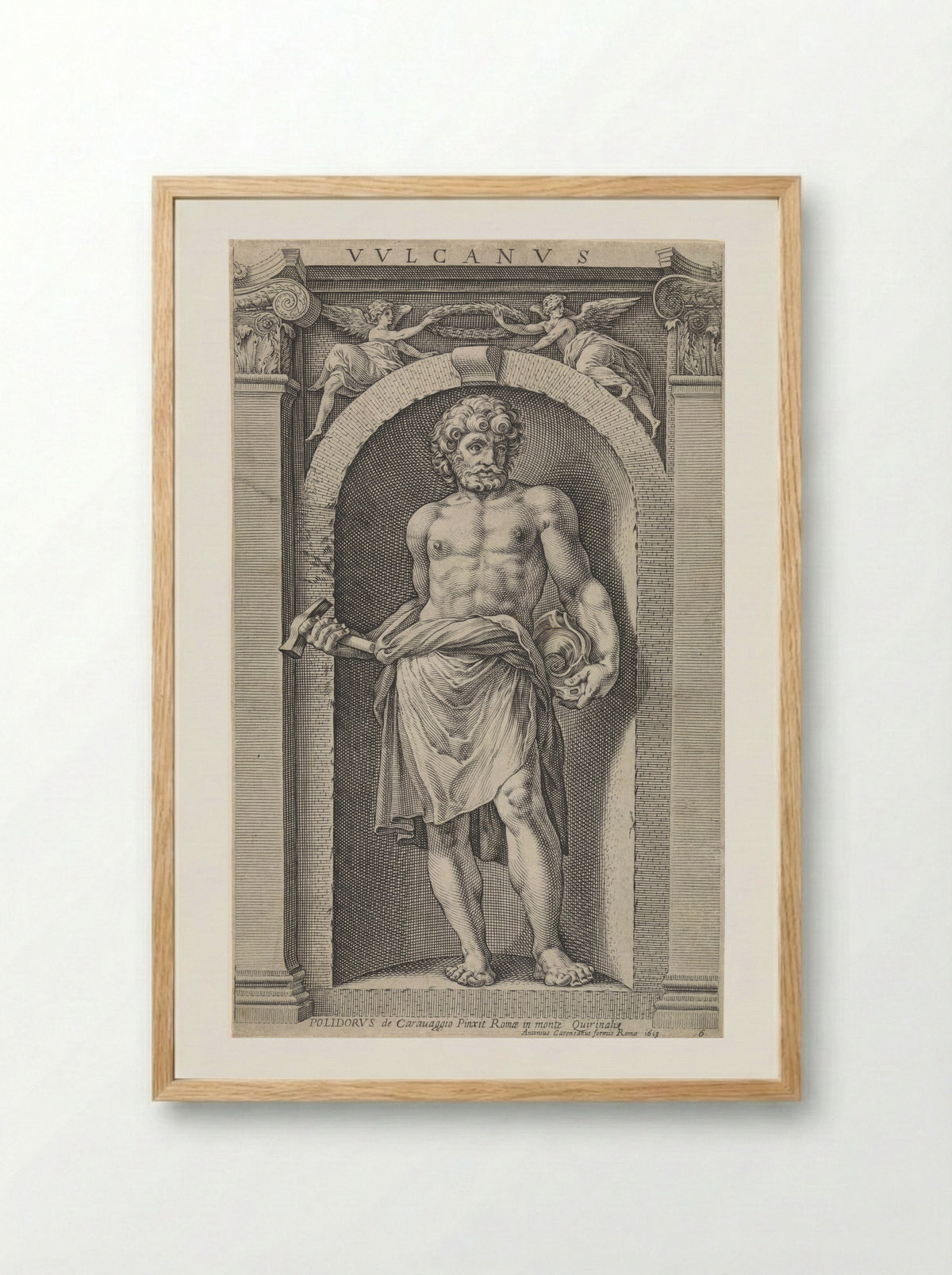 Vulcanus - Raffaello Guidi - Framed Print Wood
