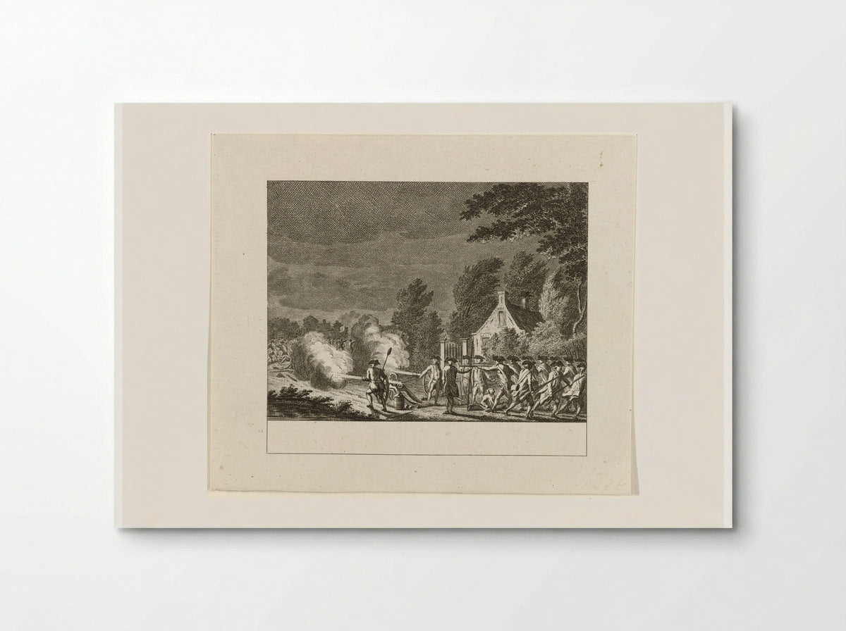 Vuurgevecht bij Vreeswijk, 1787 - Cornelis Brouwer - Poster