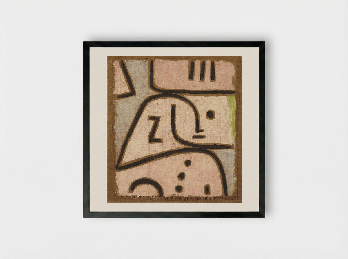 WI (In Memoriam) - Paul Klee - Framed Print Black