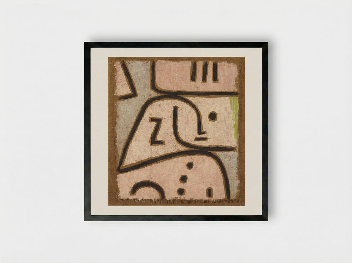 WI (In Memoriam) - Paul Klee - Framed Print Black