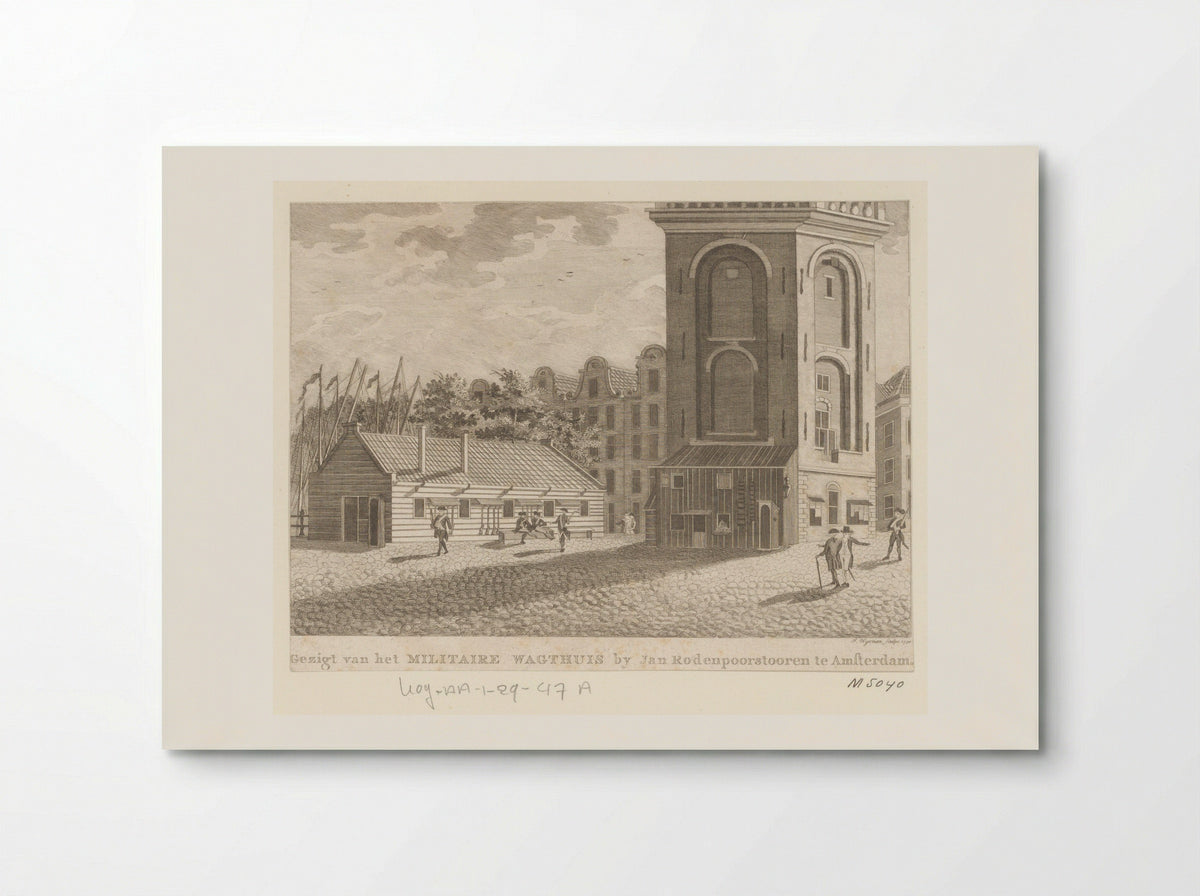 Wachthuis bij de Jan Roodenpoortstoren te Amsterdam - Jacobus Wijsman - Poster