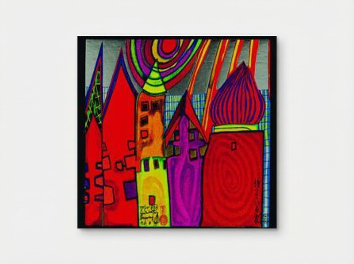 Waiting Houses - Friedensreich Hundertwasser - Poster