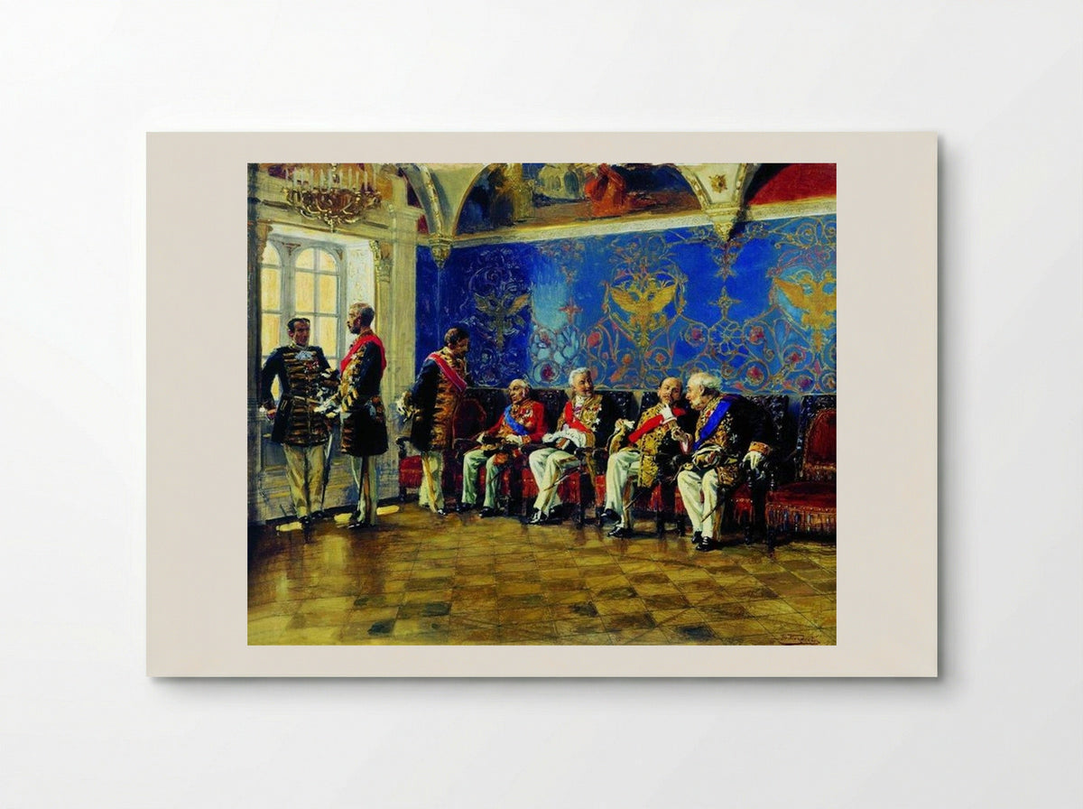Waiting for an Audience - Vladimir Makovsky - Poster