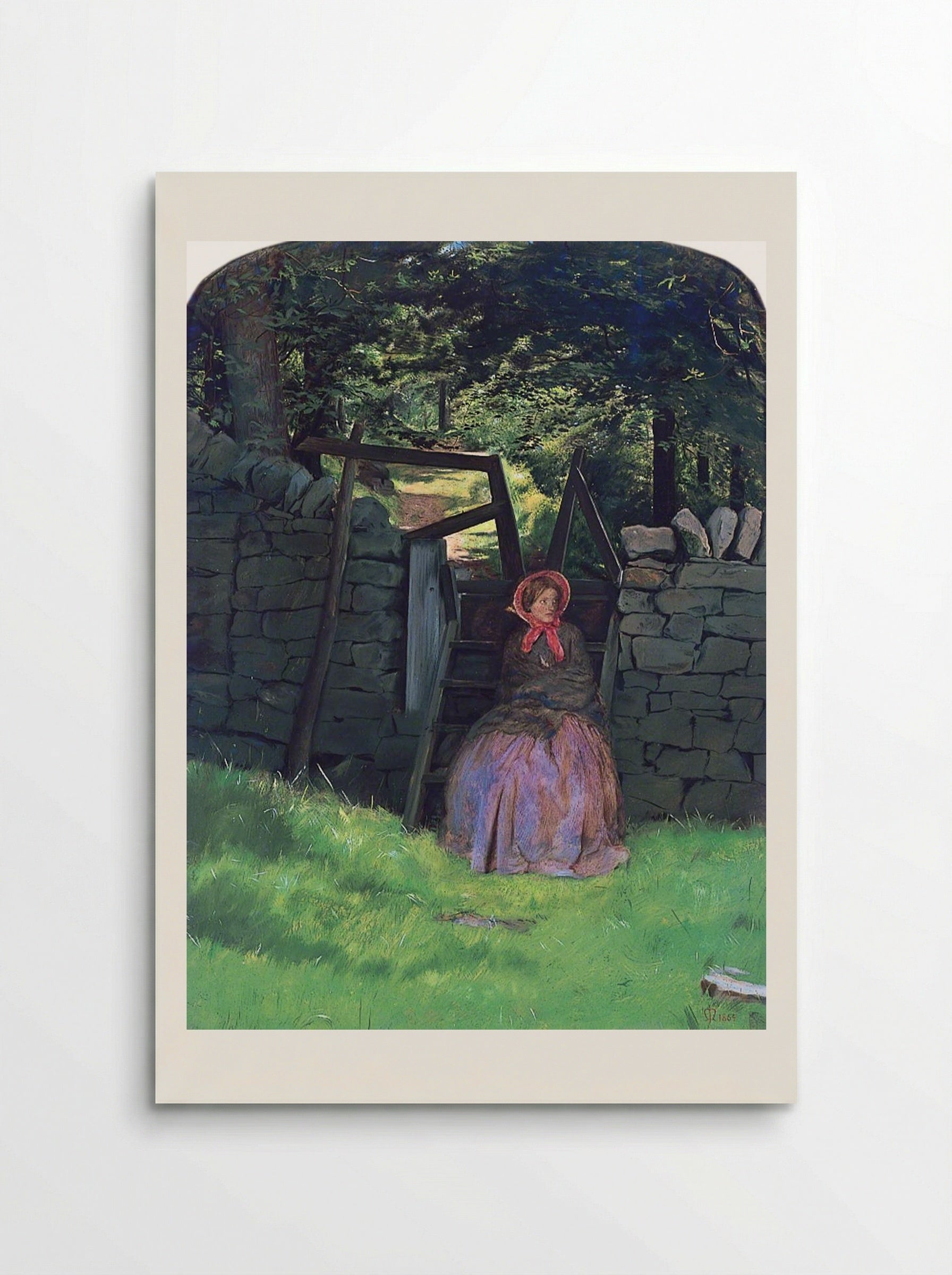 Waiting - John Everett Millais - Poster