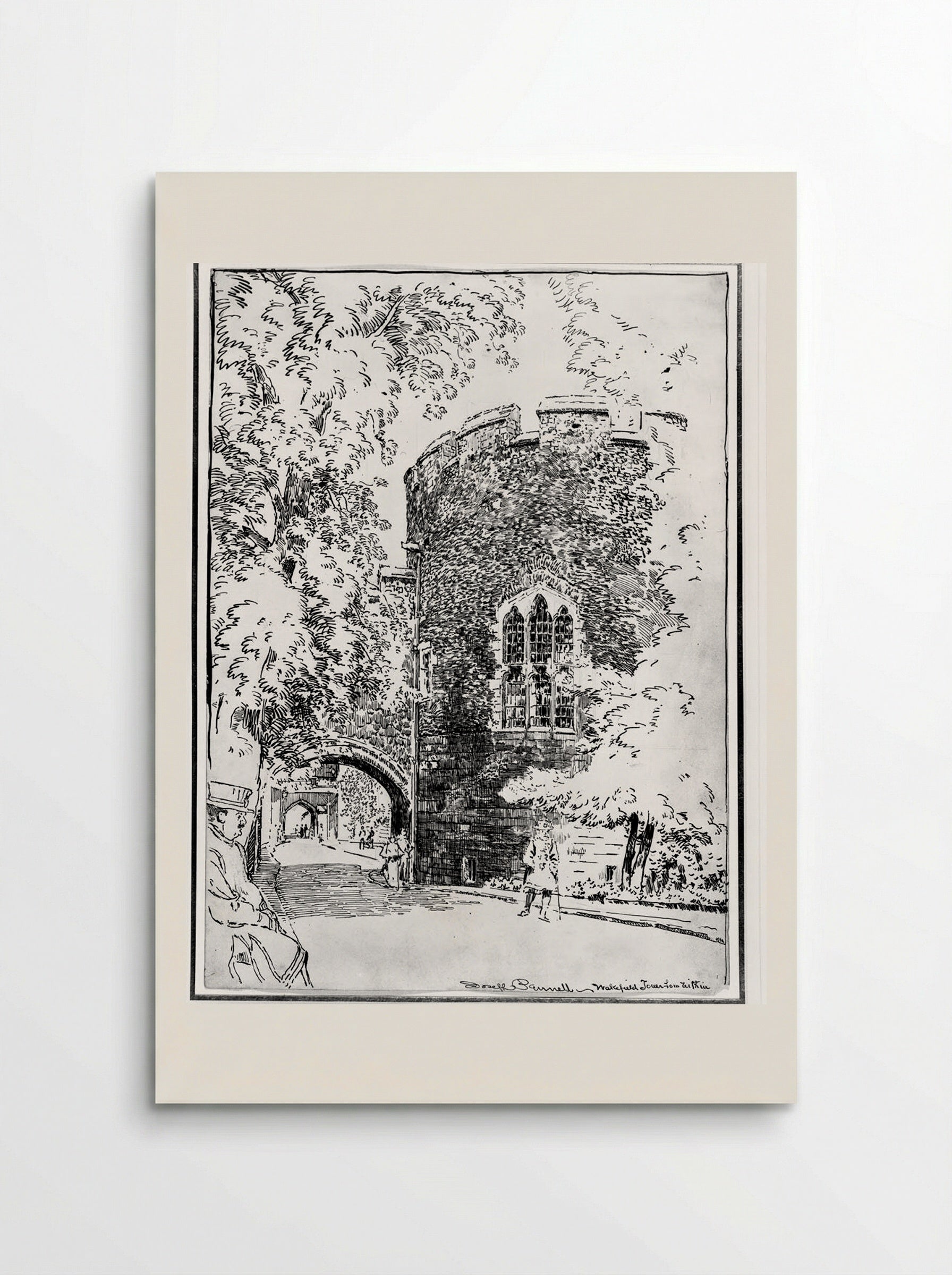 Wakefield Tower from Within - Joseph Pennell - Poster