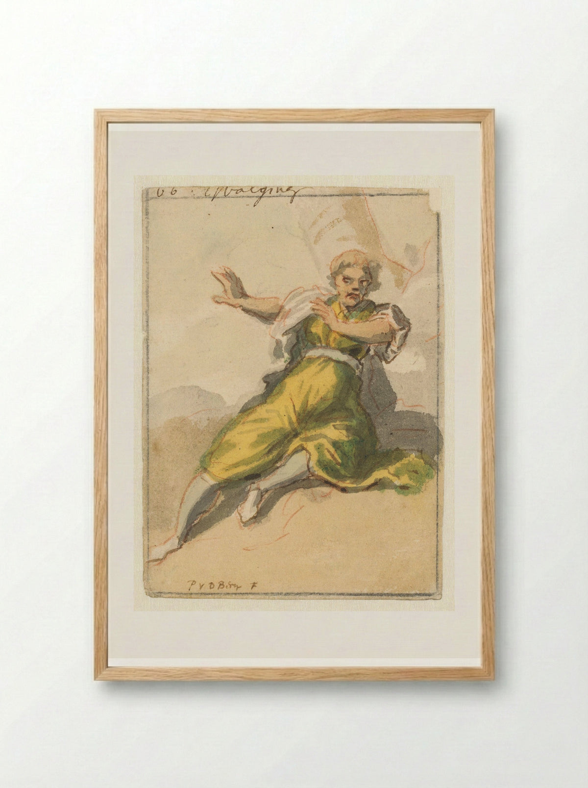 Walging (Disgust) - Pieter van den Berge - Framed Print Wood