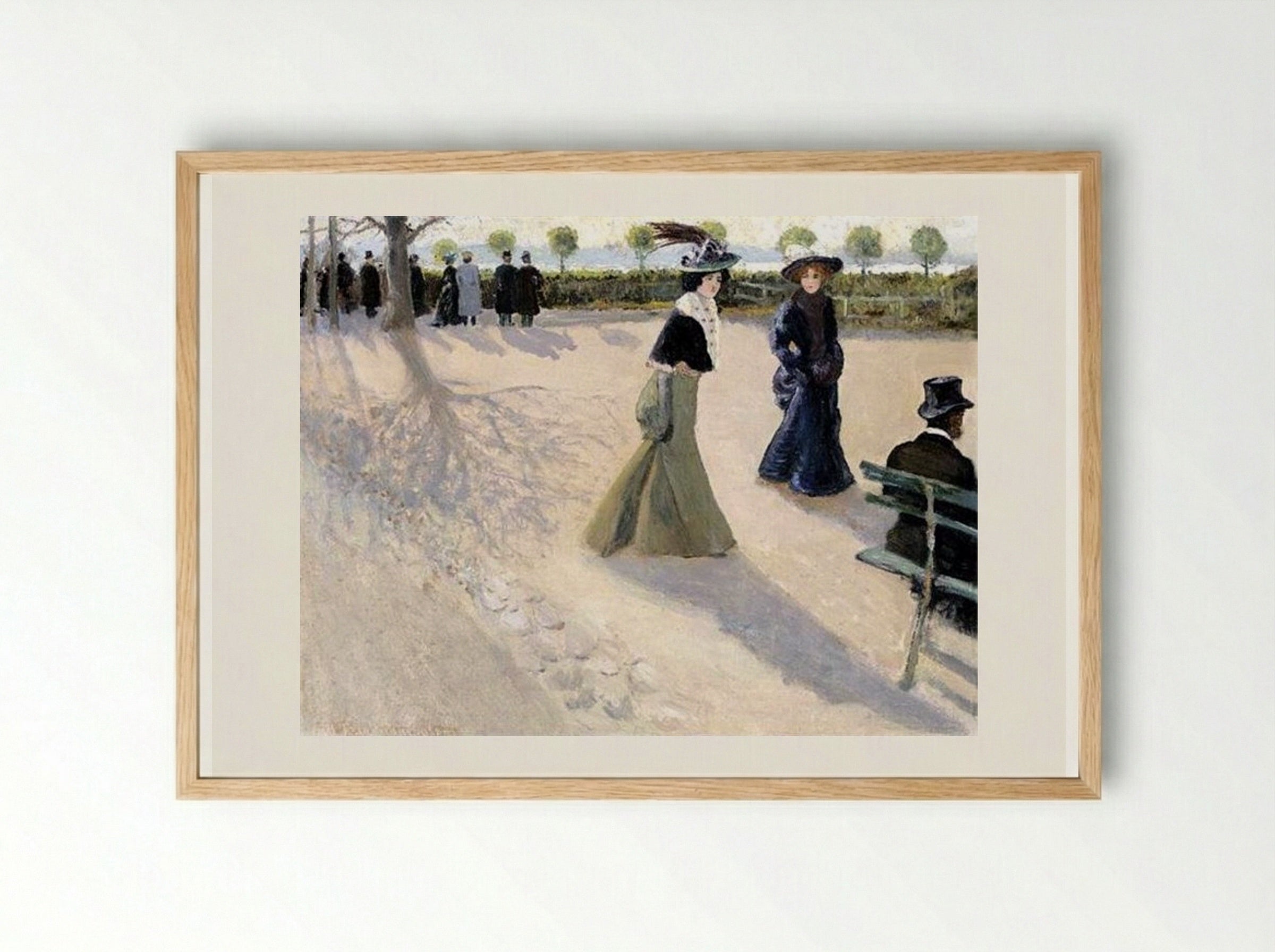 Walk in the Park - Ivan Vladimirov - Framed Print Wood