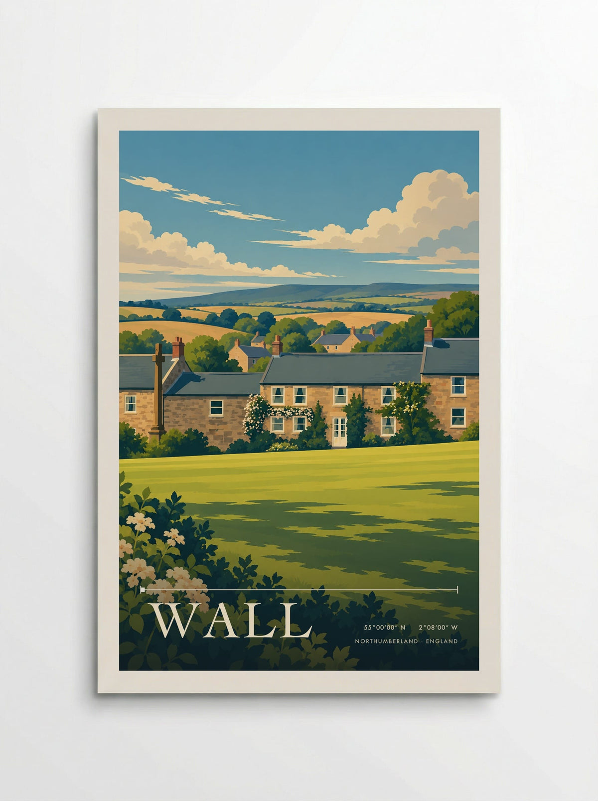 Wall, Northumberland | Travel Poster - Poster