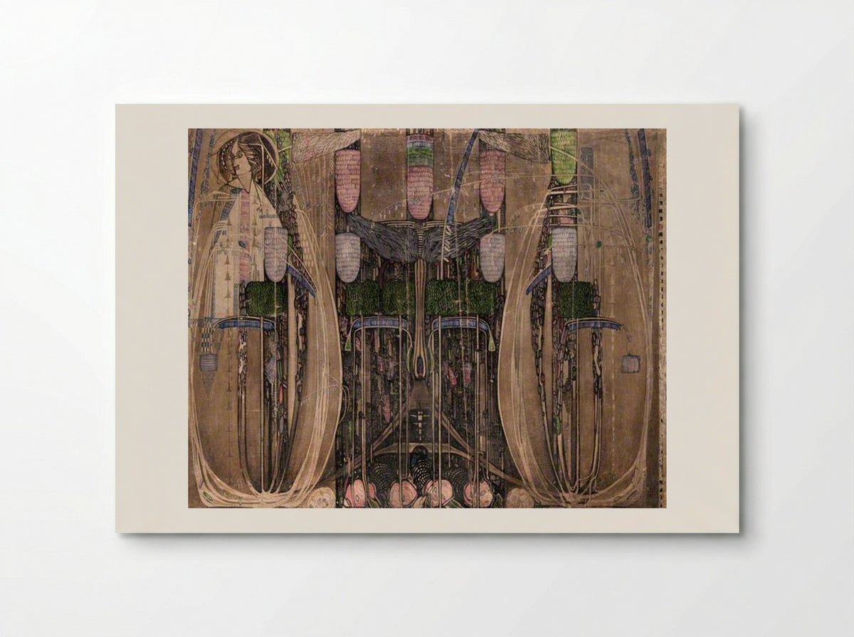 Wall Panel for the Dug-Out (Willow Tea Rooms, Glasgow) - right - Charles Rennie Mackintosh - Poster