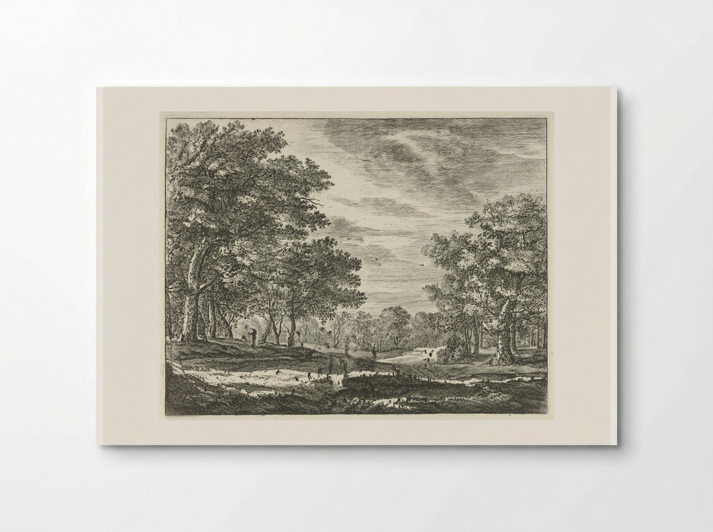 Wandelaar in het Haagse Bos - Roelant Roghman - Poster