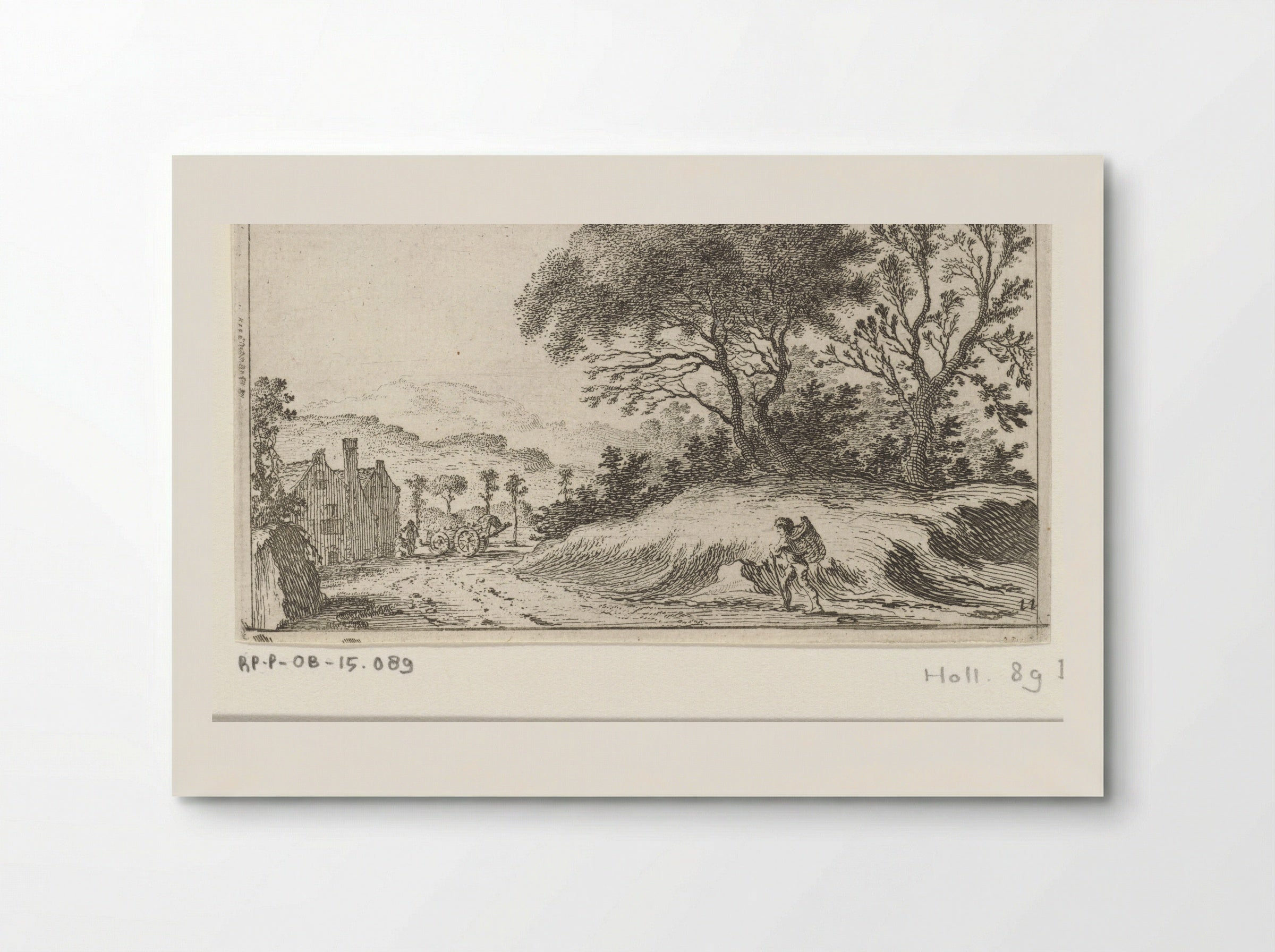 Wandelaar onderweg (Walker on the Road) - Gillis van Scheyndel (I) - Poster