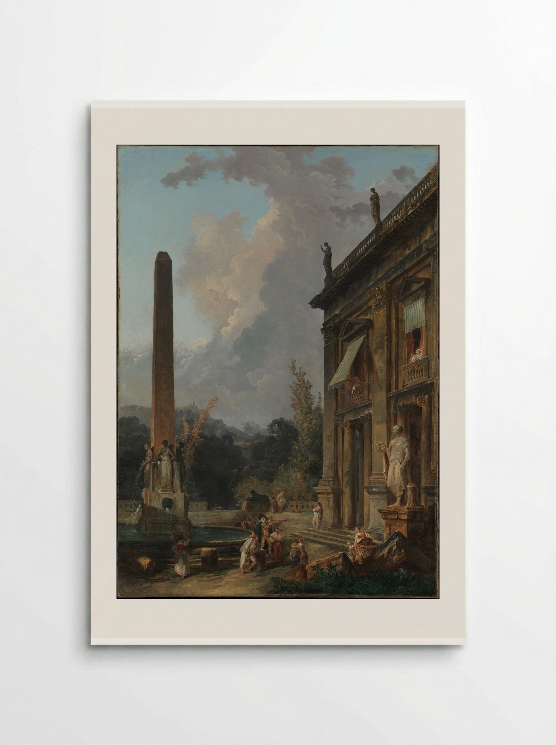 Wandering Minstrels - Hubert Robert - Poster