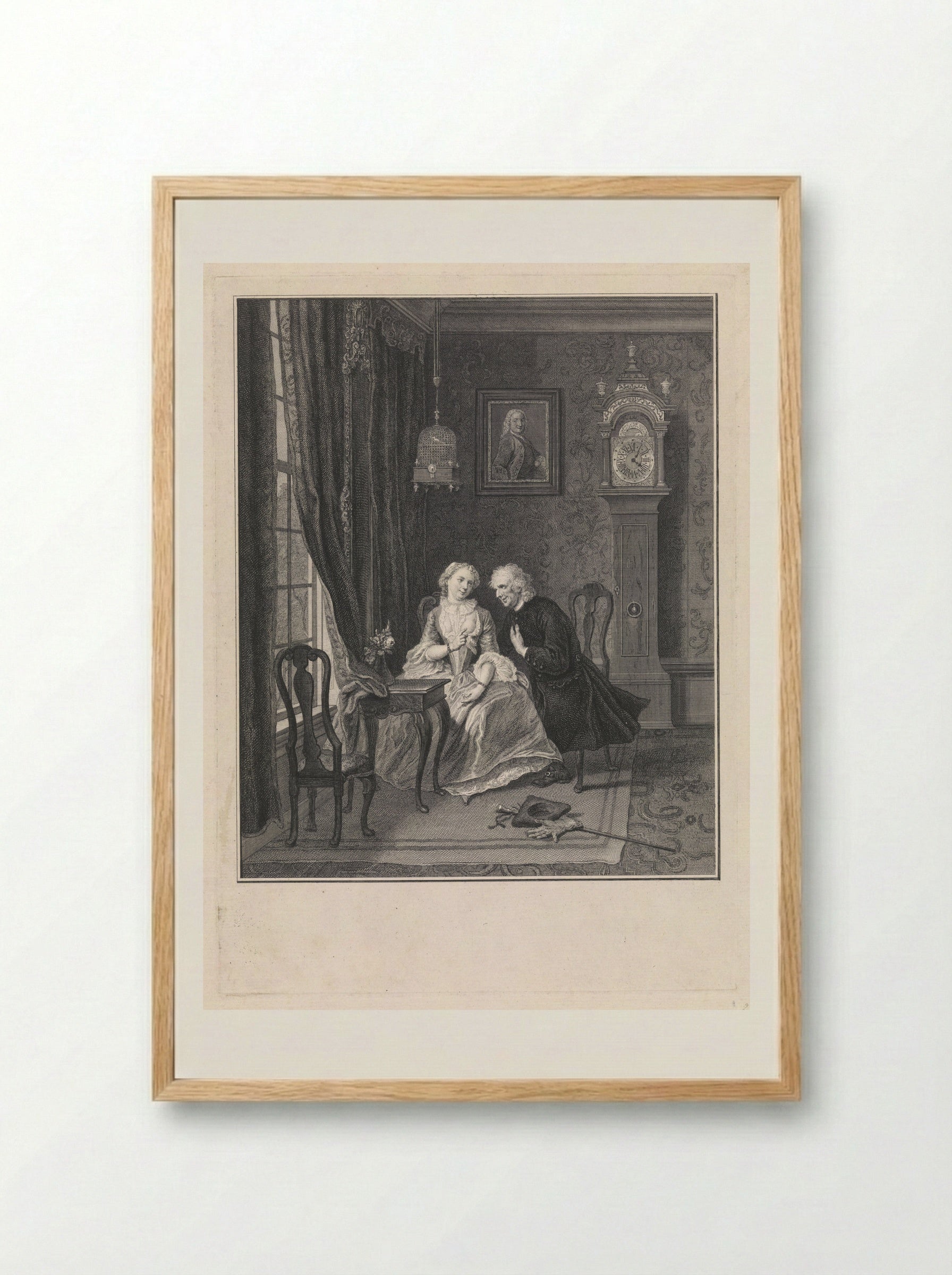 Wanhebbelijke liefde: weduwnaar Joost en Lucia - Pieter Tanjé - Framed Print Wood