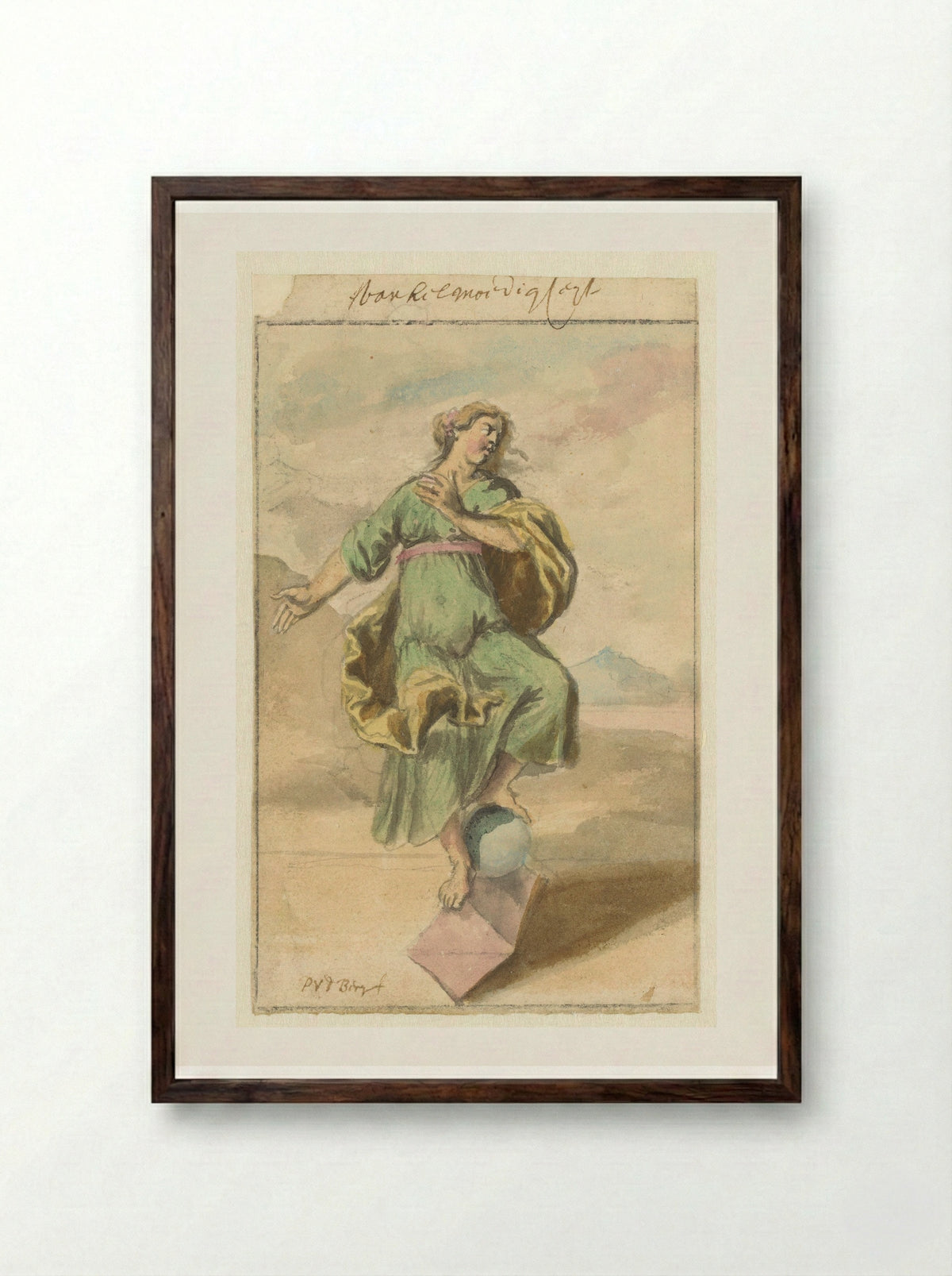 Wankelmoedigheid - Pieter van den Berge - Framed Print Dark Wood