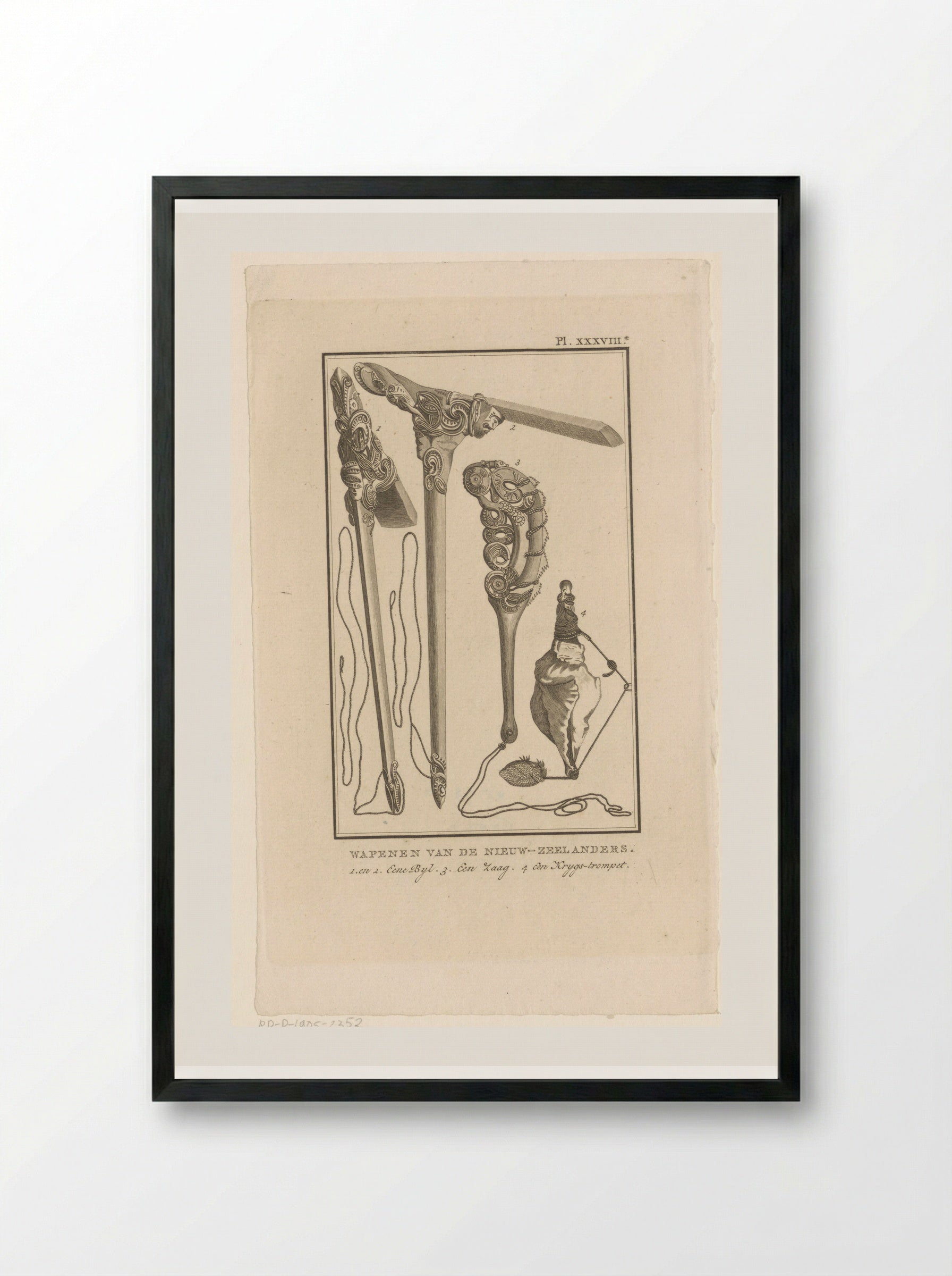 Wapenen van de Nieuw-Zeelanders - Diverse Vervaardigers - Framed Print Black