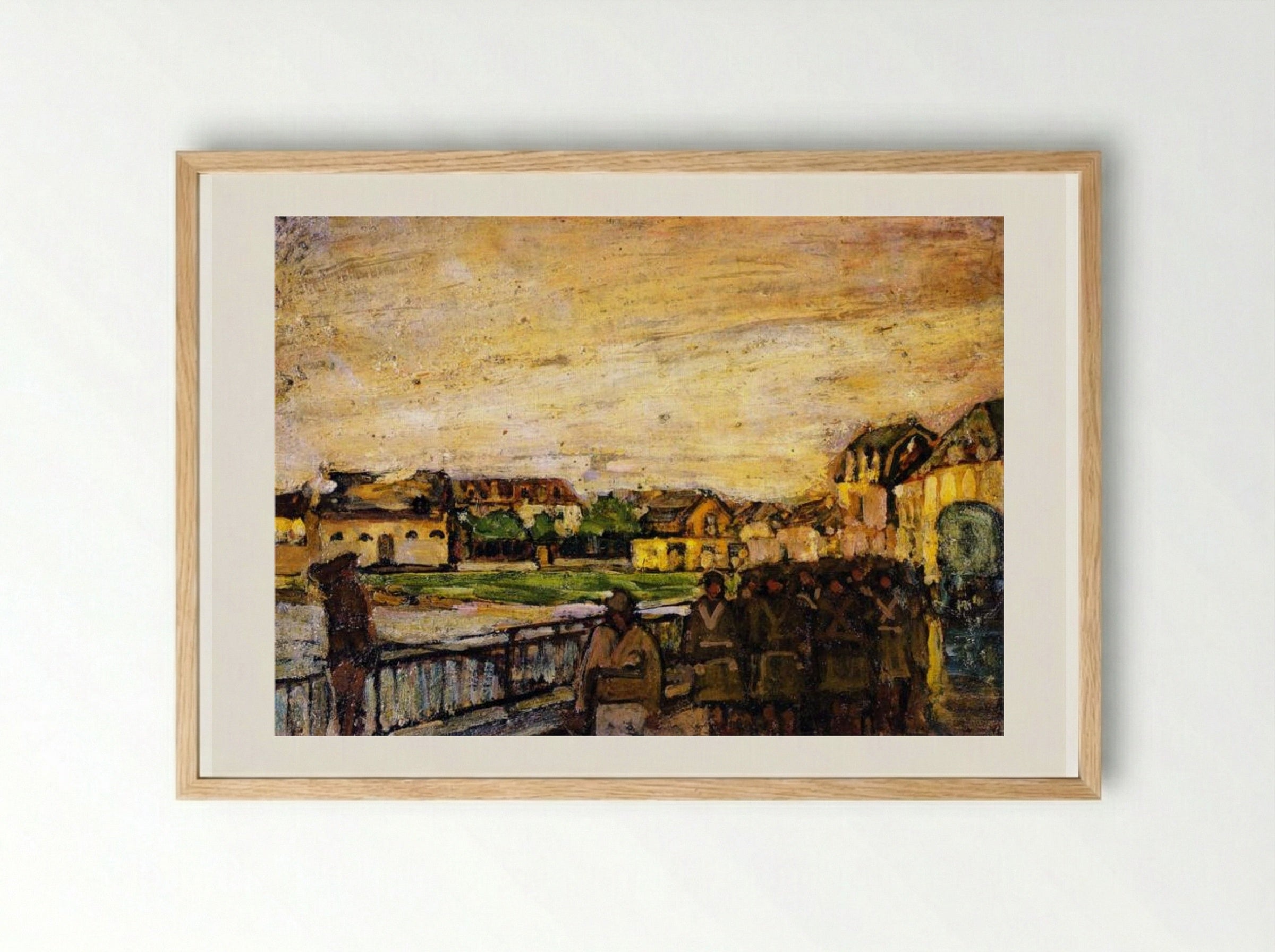 War Scene, Etaples, France - Henry Ossawa Tanner - Framed Print Wood