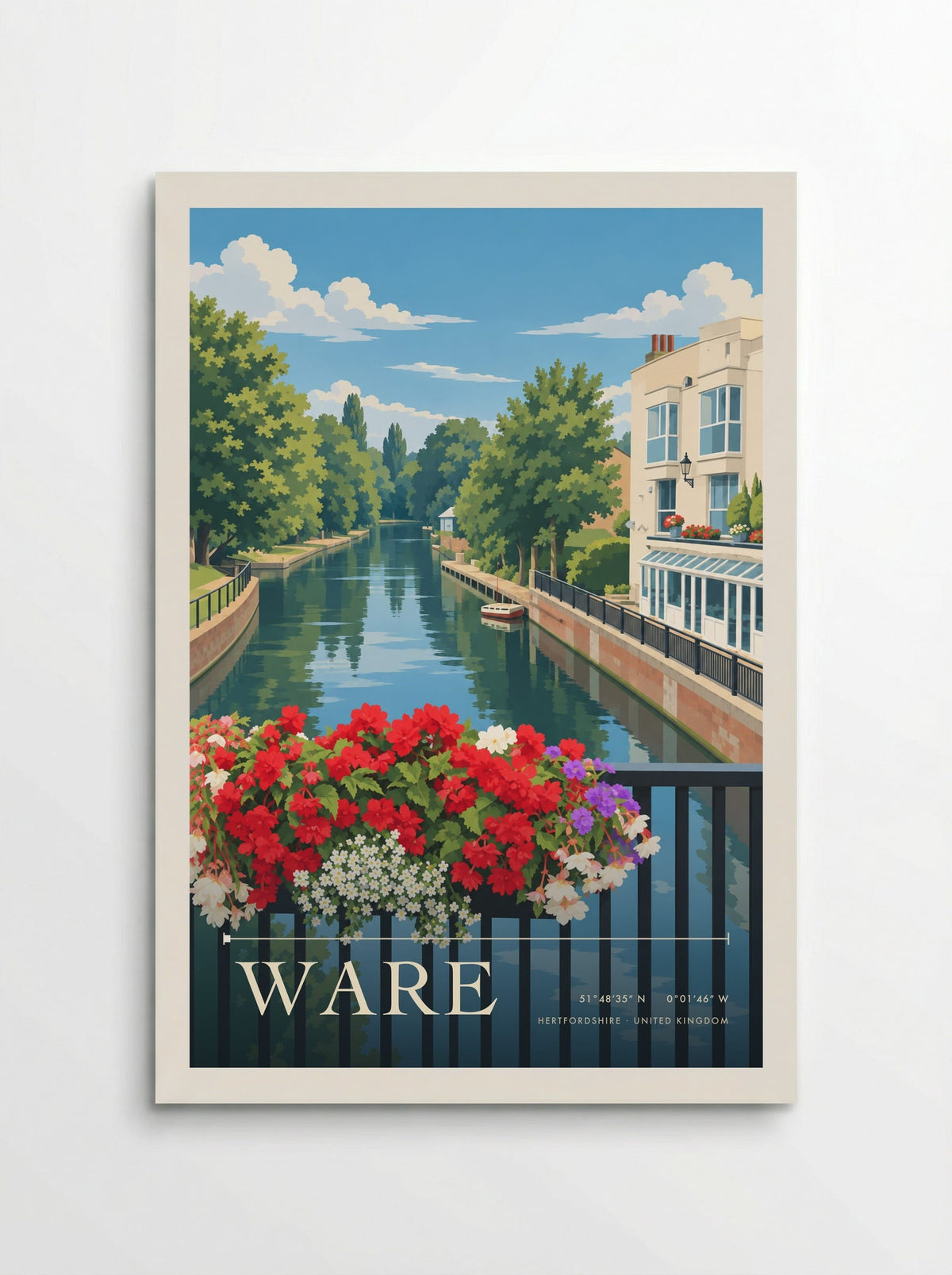 Ware, Hertfordshire | Travel Poster - Poster