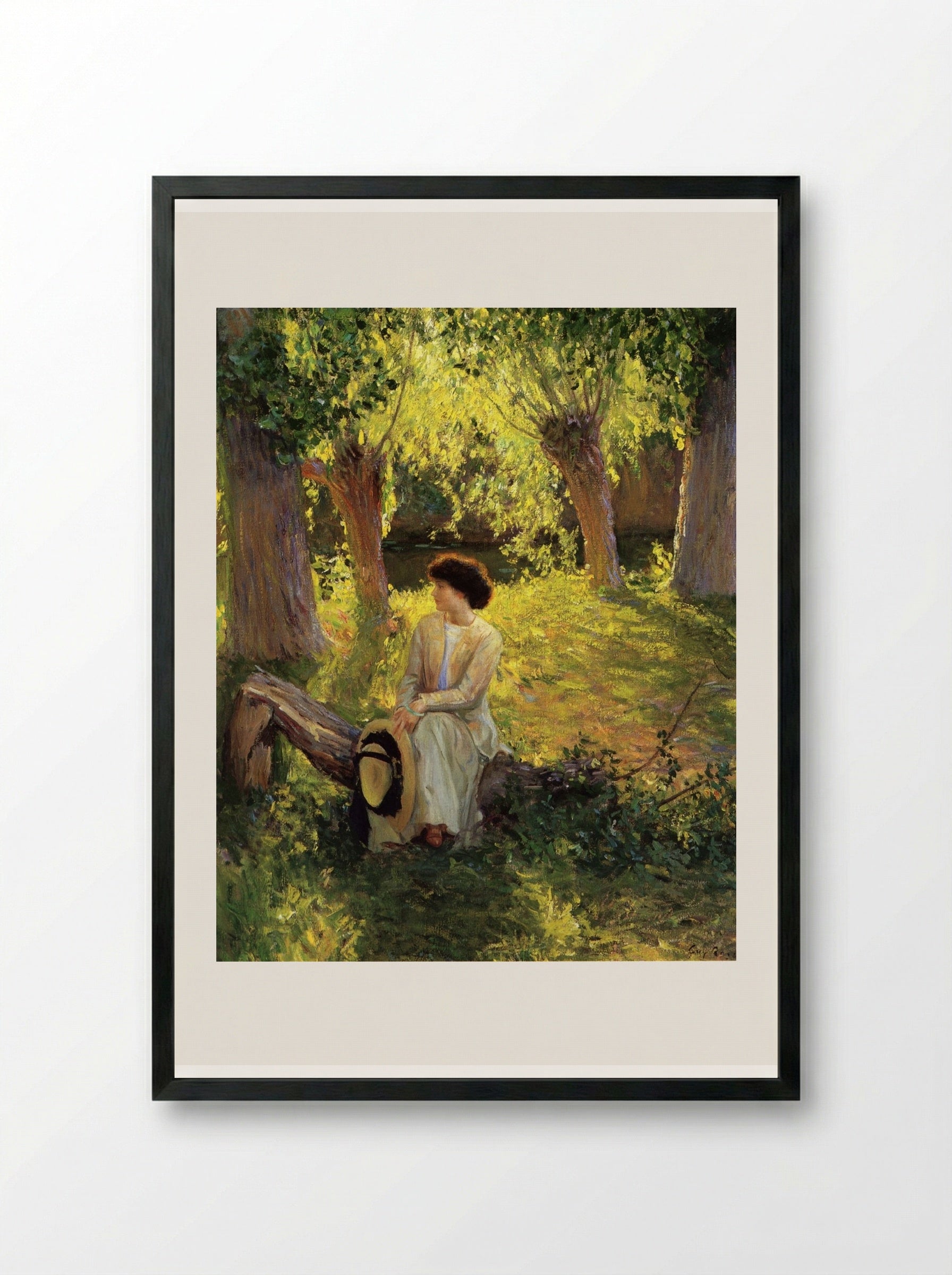 Warm Afternoon - Guy Rose - Framed Print Black