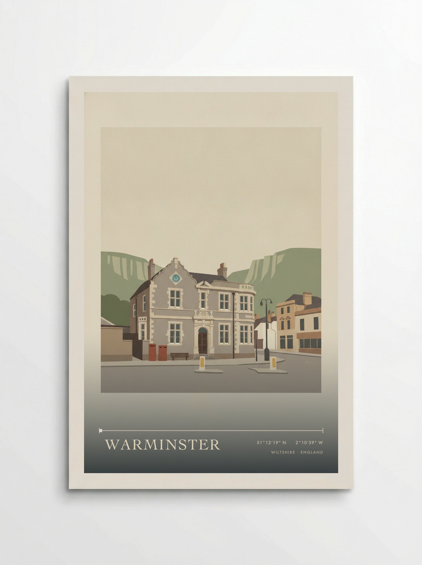 Warminster Wiltshire England Travel Poster - Poster