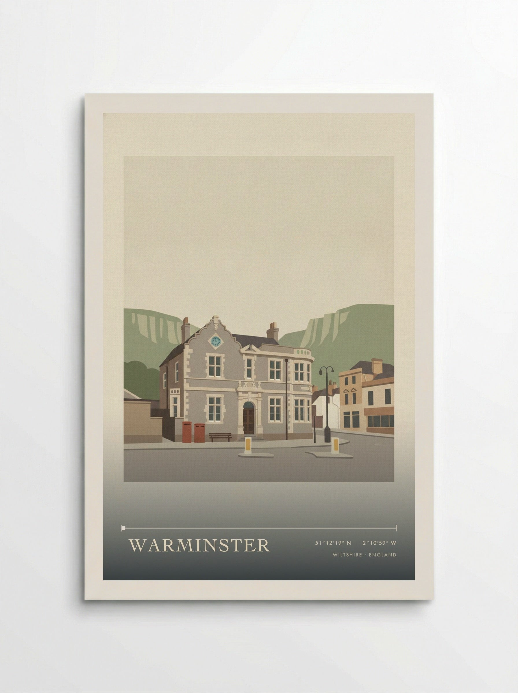 Warminster Wiltshire England Travel Poster - Poster