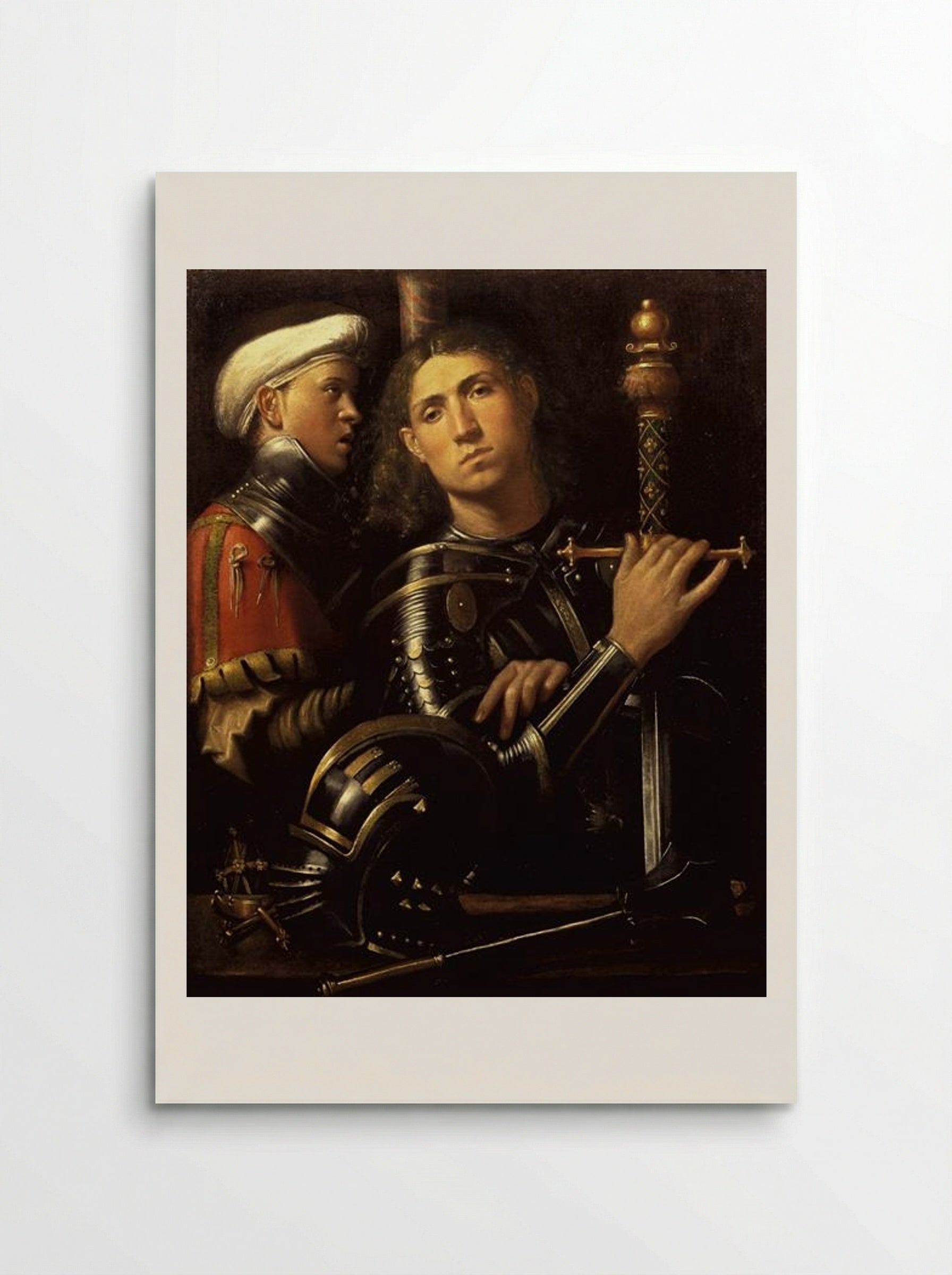 Warrior with Groom - Giorgione - Poster