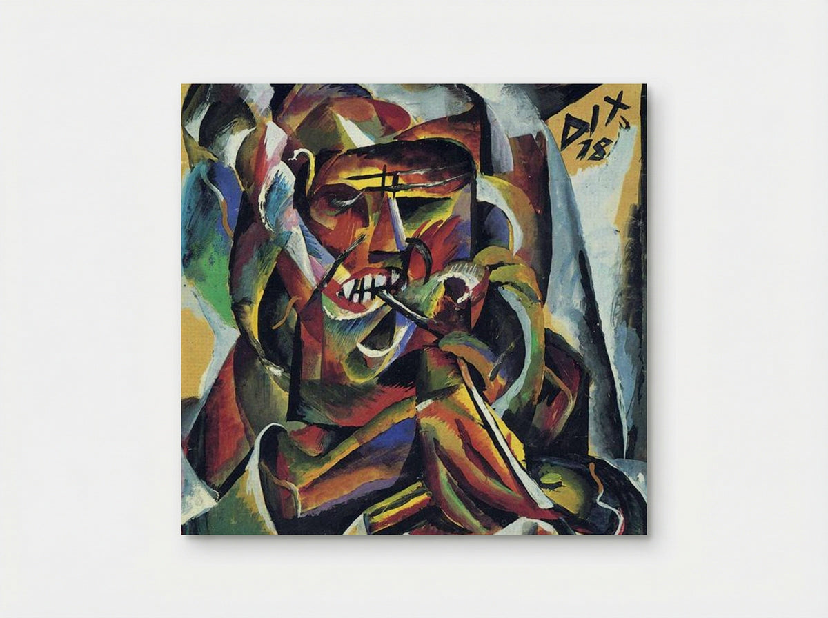 Warrior with a Pipe - Otto Dix - Poster