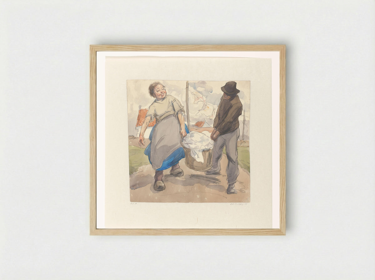 Wasdag - Alfred Ost - Framed Print Wood