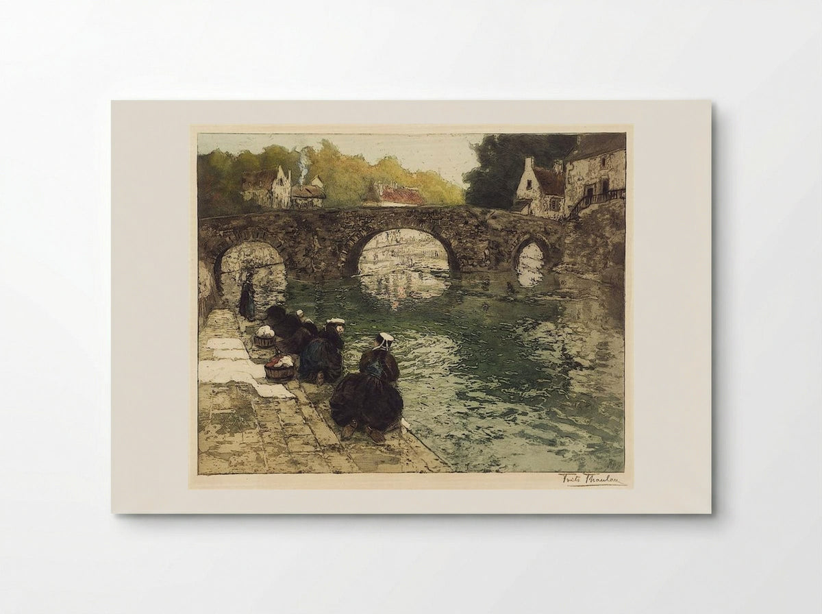 Washerwomen at Quimperle - Frits Thaulow - Poster