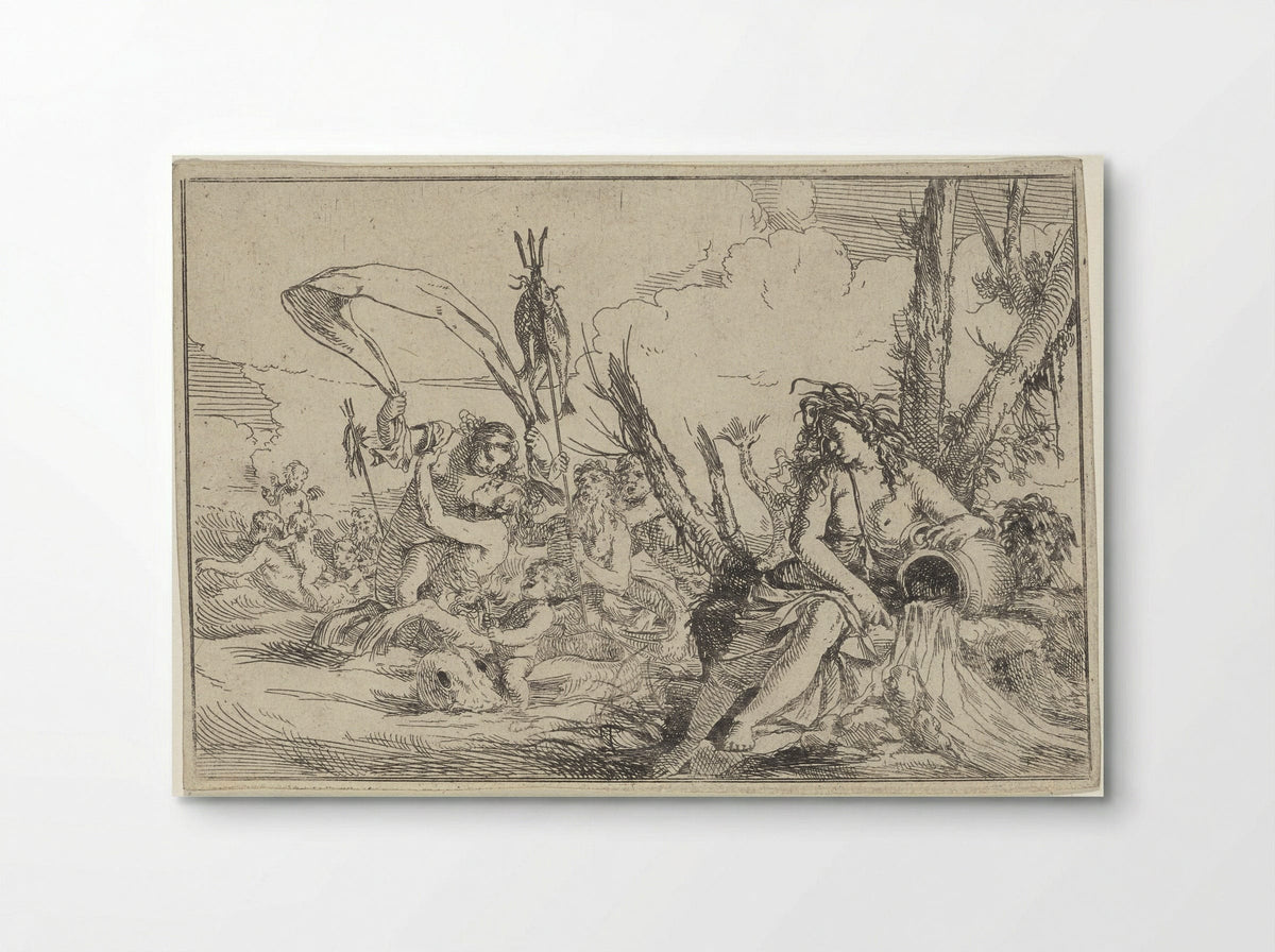 Water (Allegory of the Elements) - Giulio Carpioni - Poster