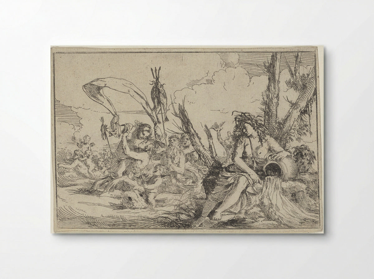 Water (Allegory of the Elements) - Giulio Carpioni - Poster