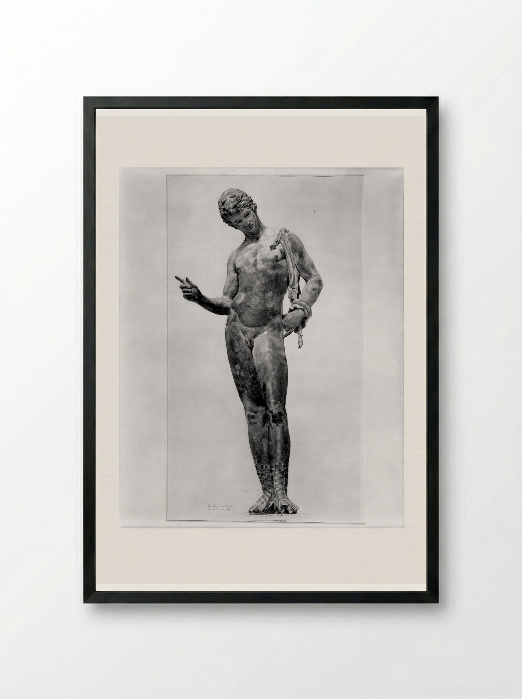 Water Carrier, after antiquity - Joseph Lindon Smith - Framed Print Black