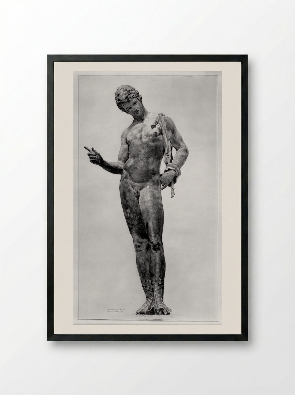 Water Carrier, after antiquity - Joseph Lindon Smith - Framed Print Black
