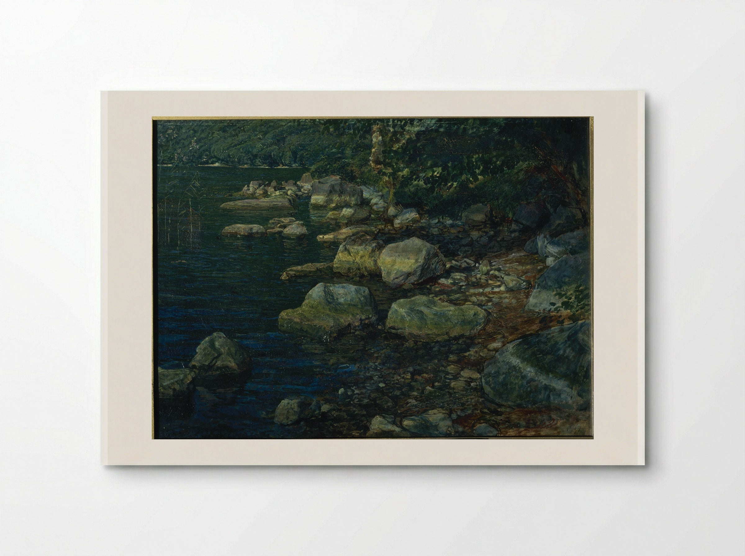 Water and stones under Palaccuolo - Alexander Ivanov - Poster
