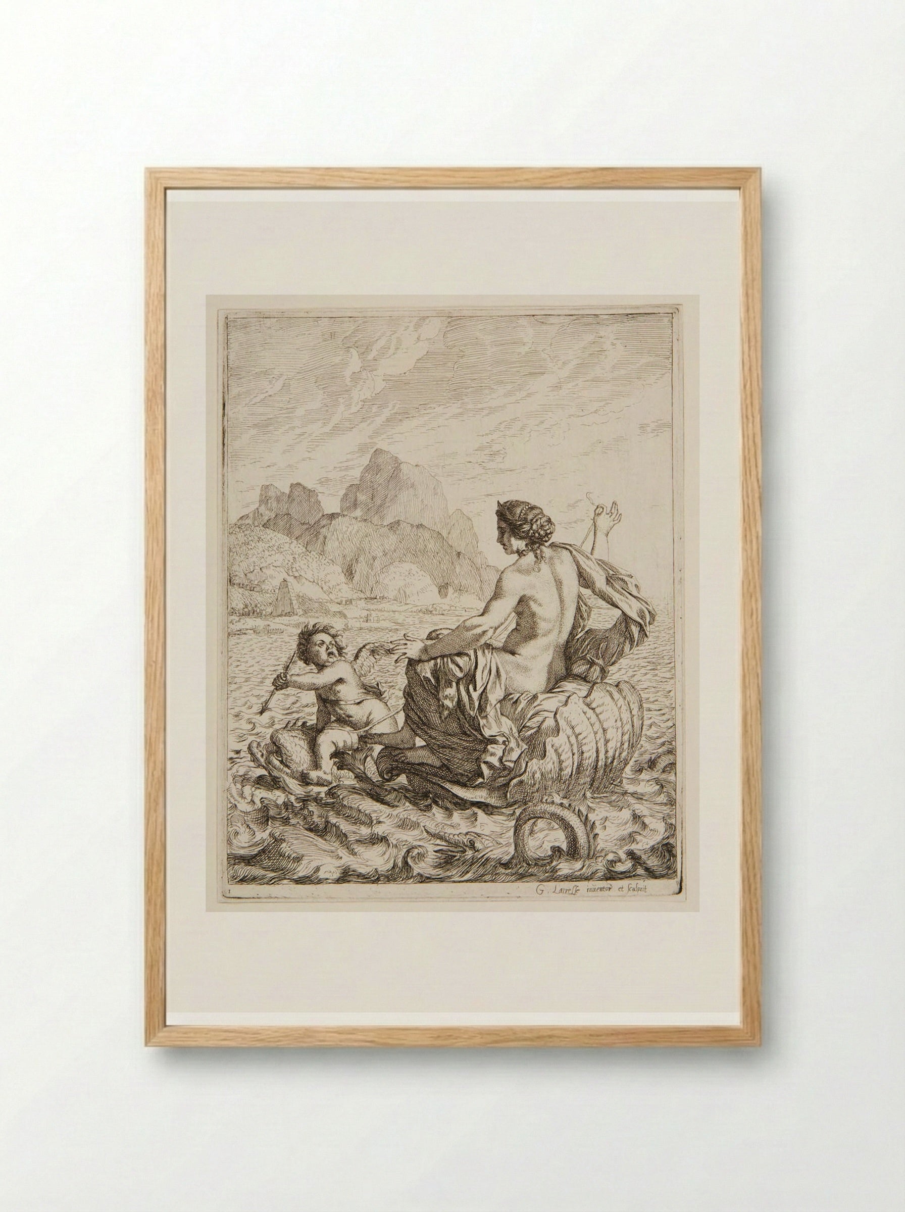 Water - Gérard de Lairesse - Framed Print Wood