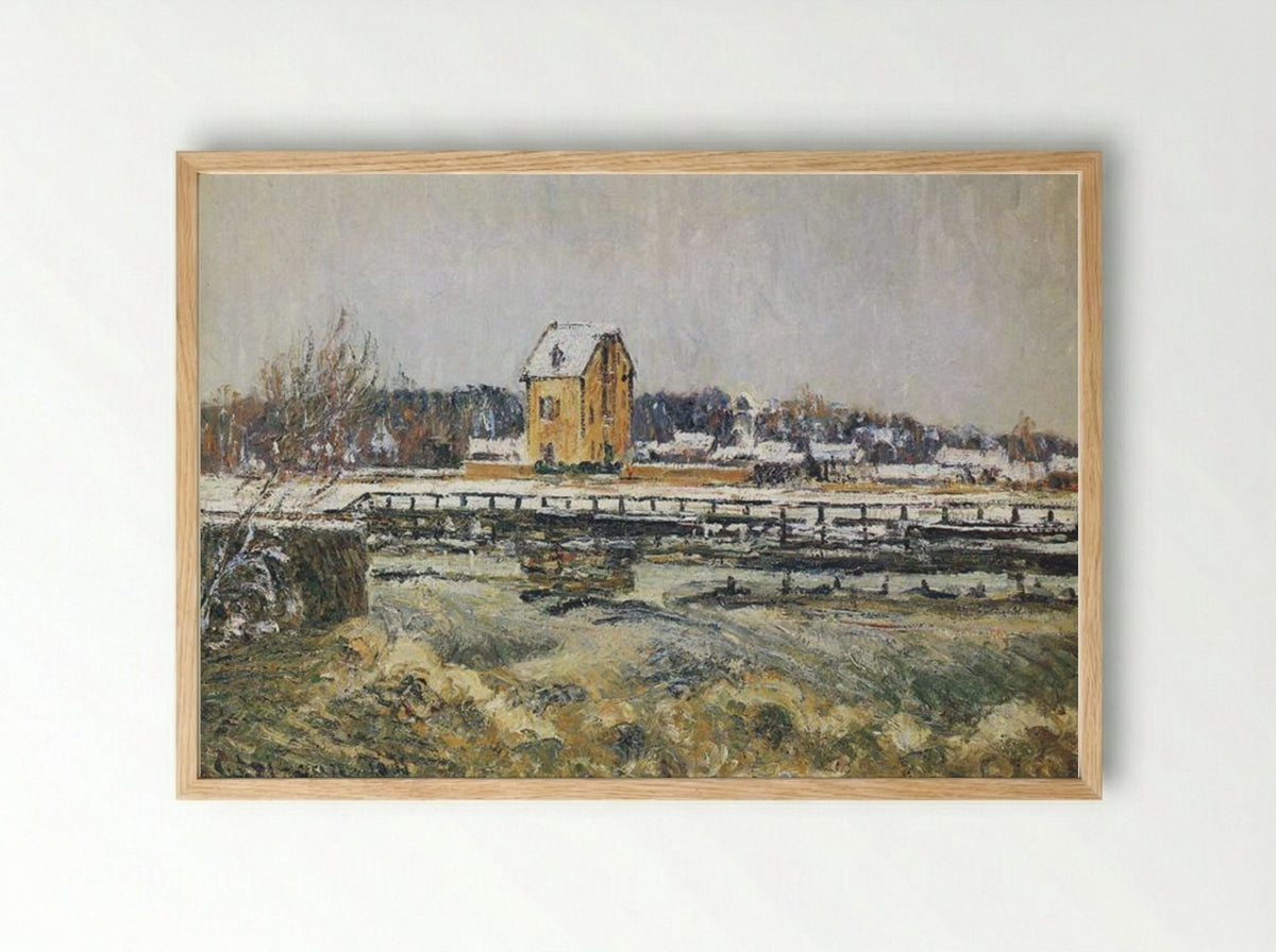 Waterfall at Saint-Martin, Pontoise - Gustave Loiseau - Framed Print Wood