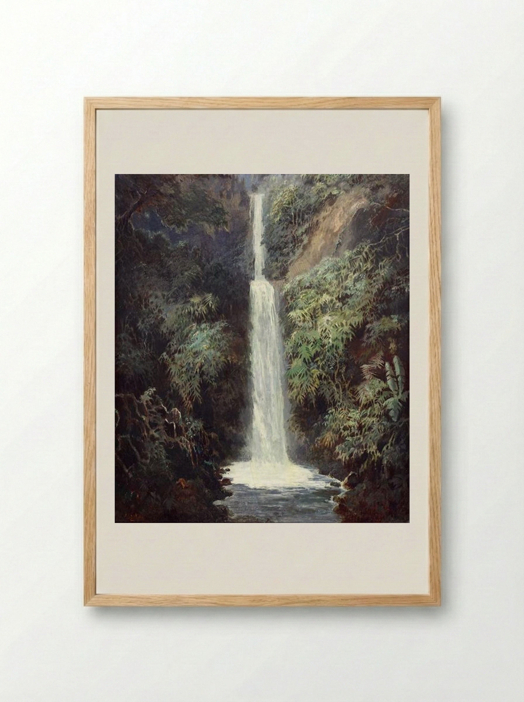 Waterfall - Abdullah Suriosubroto - Framed Print Wood