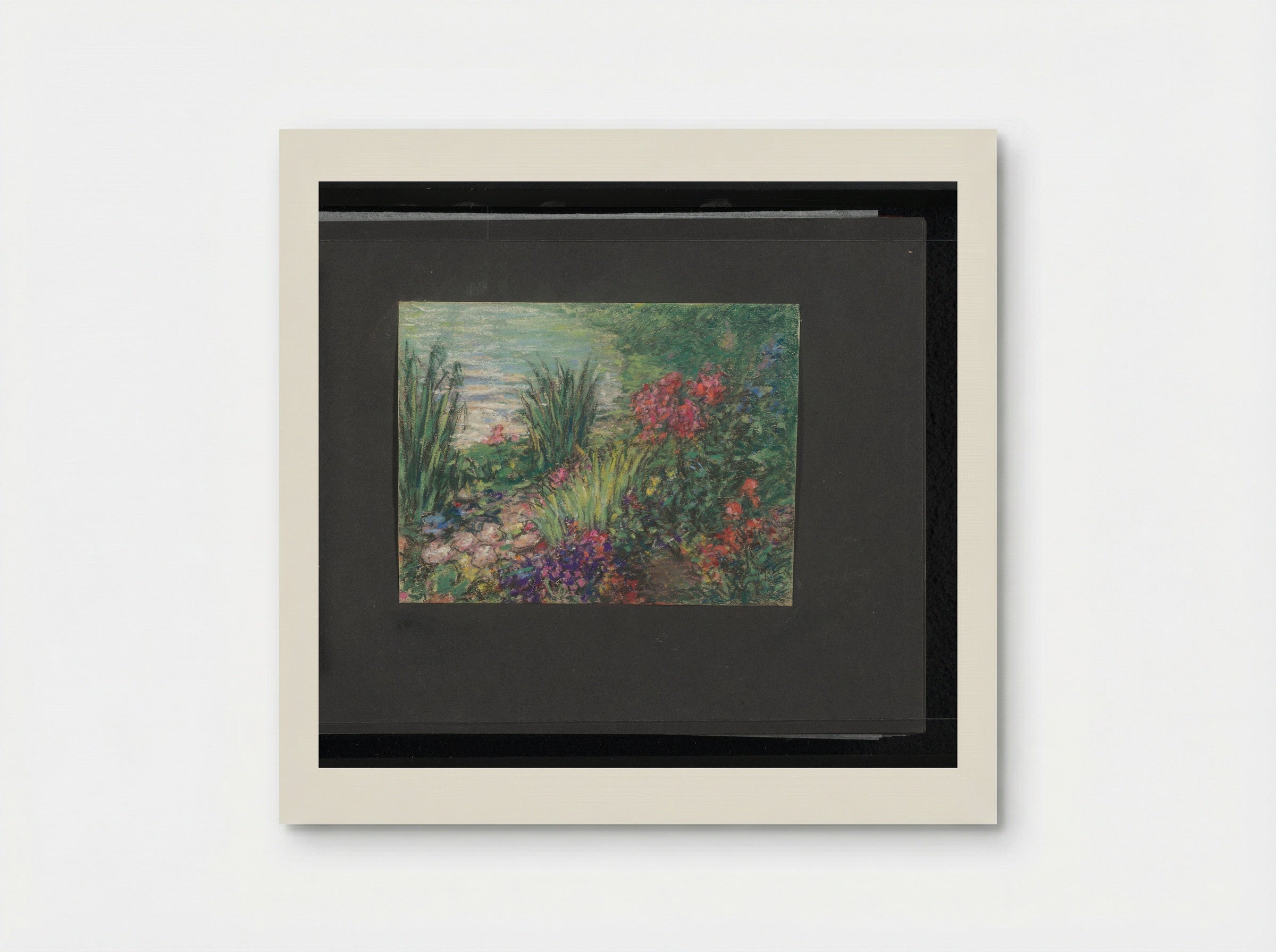 Waterkant met bloemen - Carel Nicolaas Storm van 's-Gravesande - Poster