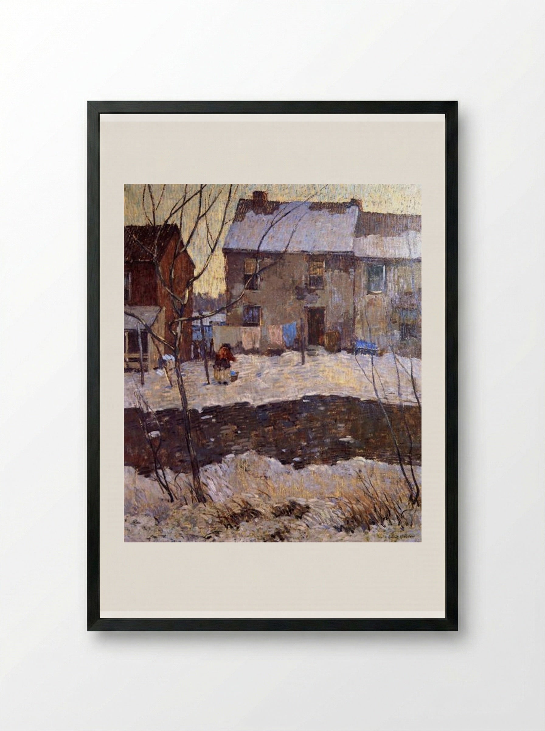 Waterloo Place - Robert Spencer - Framed Print Black