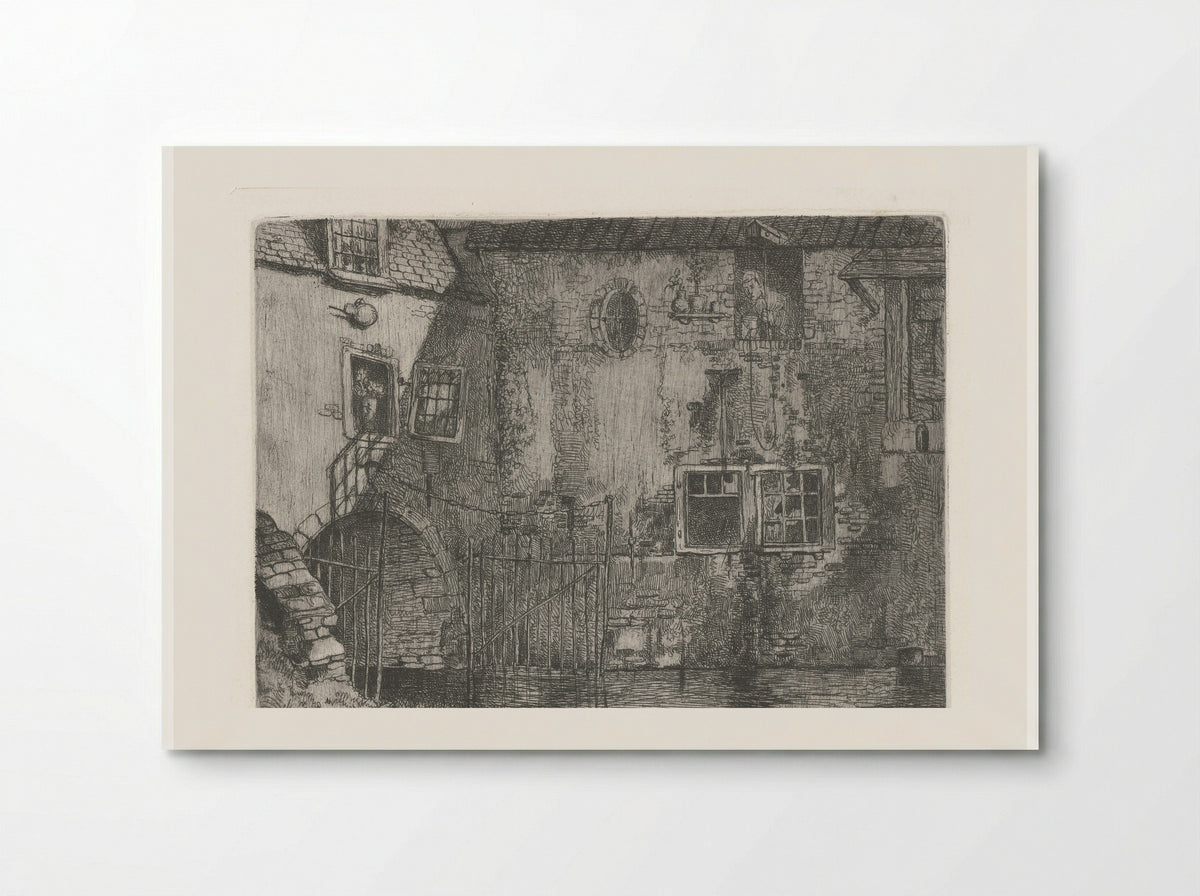 Waterslootse Poort te Delft - Jacobus Ludovicus Cornet - Poster