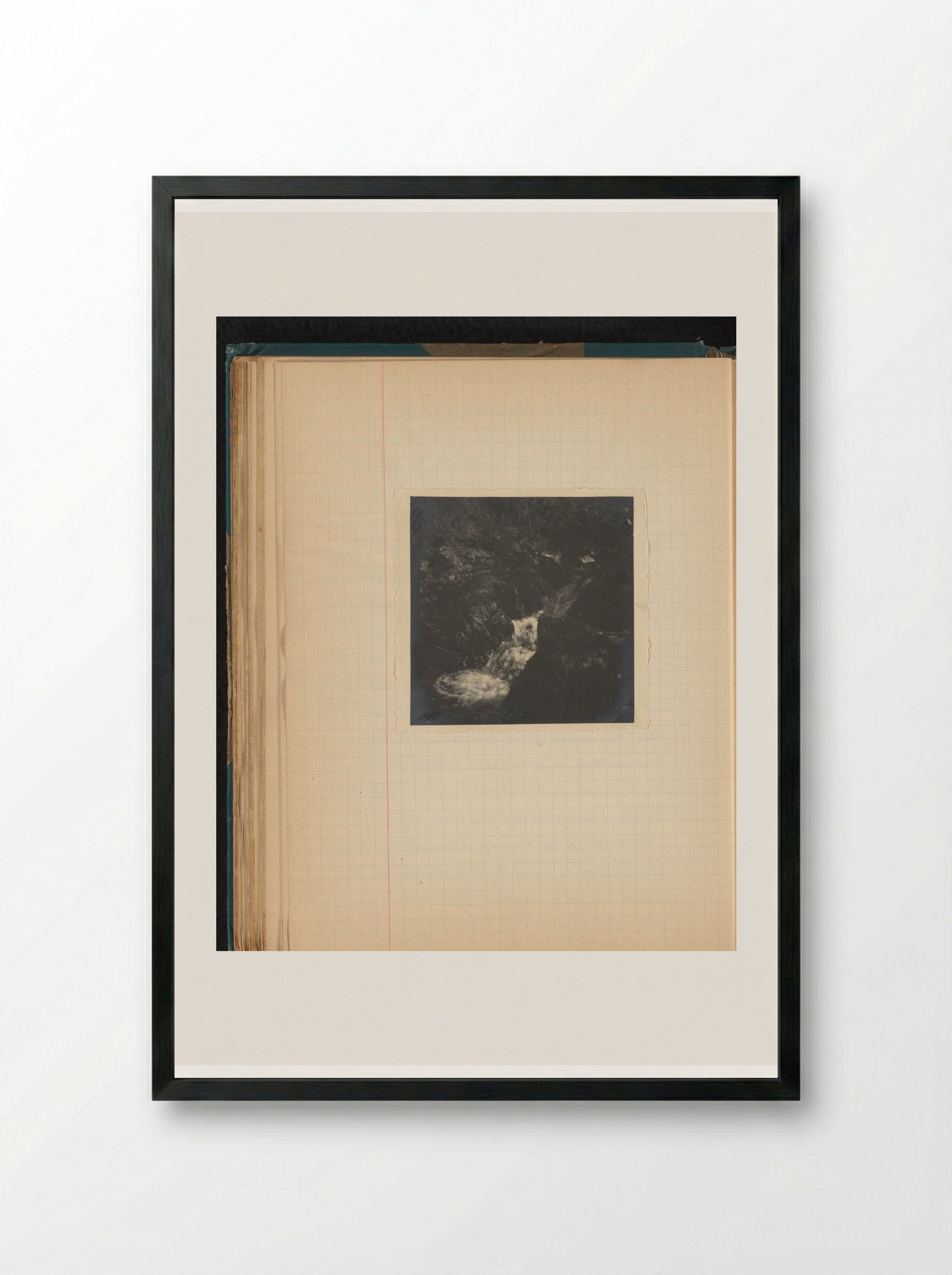 Waterval of kabbelende beek nabij Chateau de la Punta in Ajaccio, Corsica - Théodore van Lelyveld - Framed Print Black