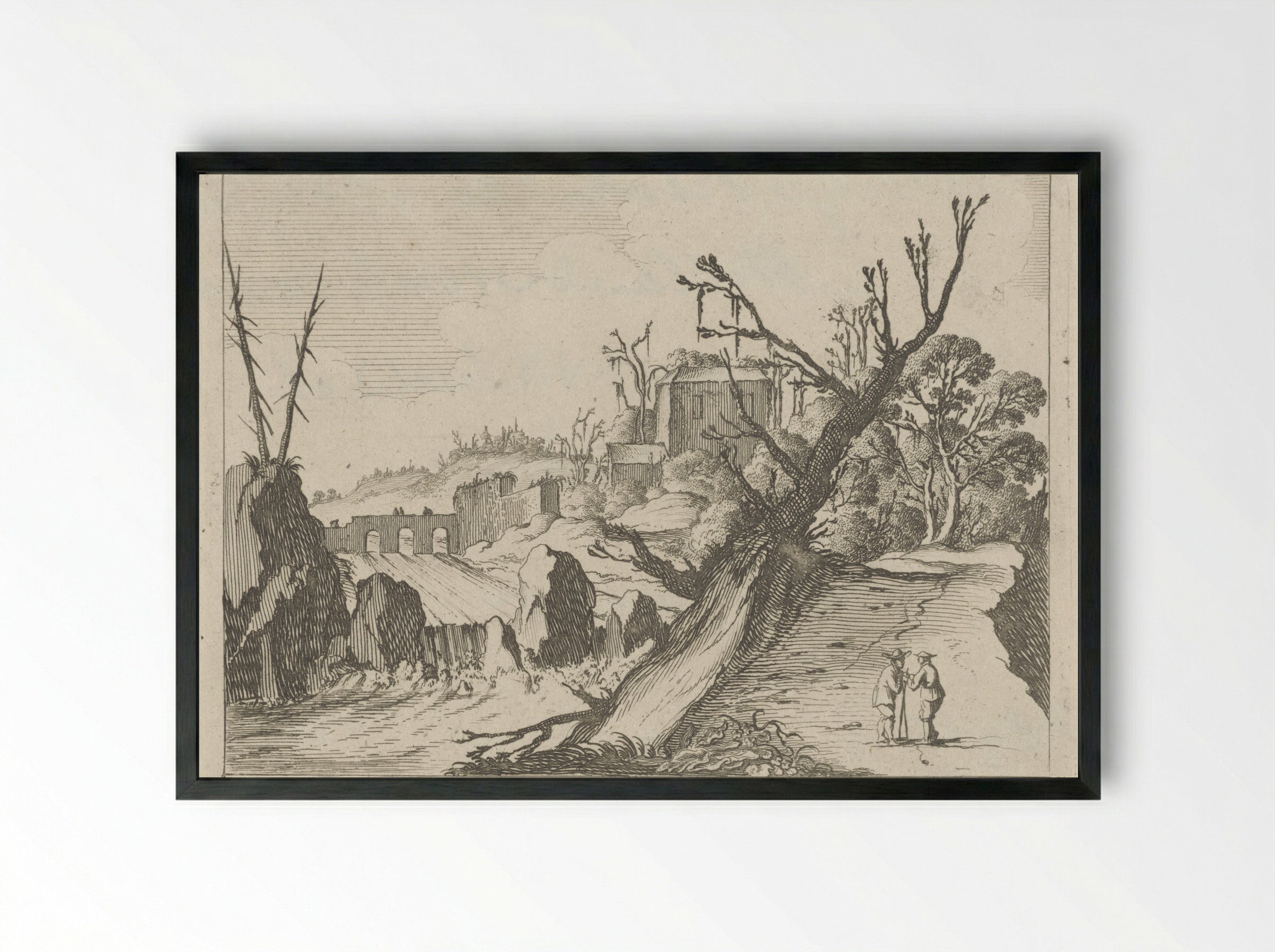 Waterval - Gillis van Scheyndel (I) - Framed Print Black