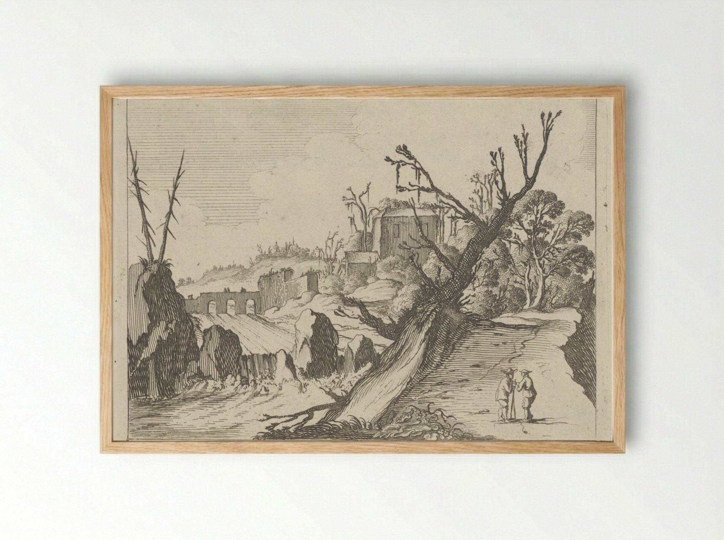 Waterval - Gillis van Scheyndel (I) - Framed Print Wood