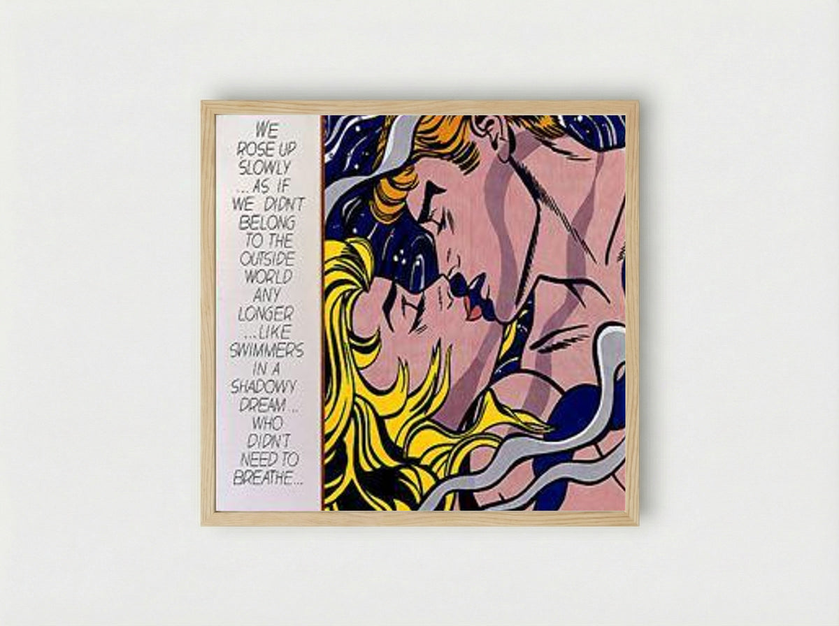 We Rose Up Slowly - Roy Lichtenstein - Framed Print Wood