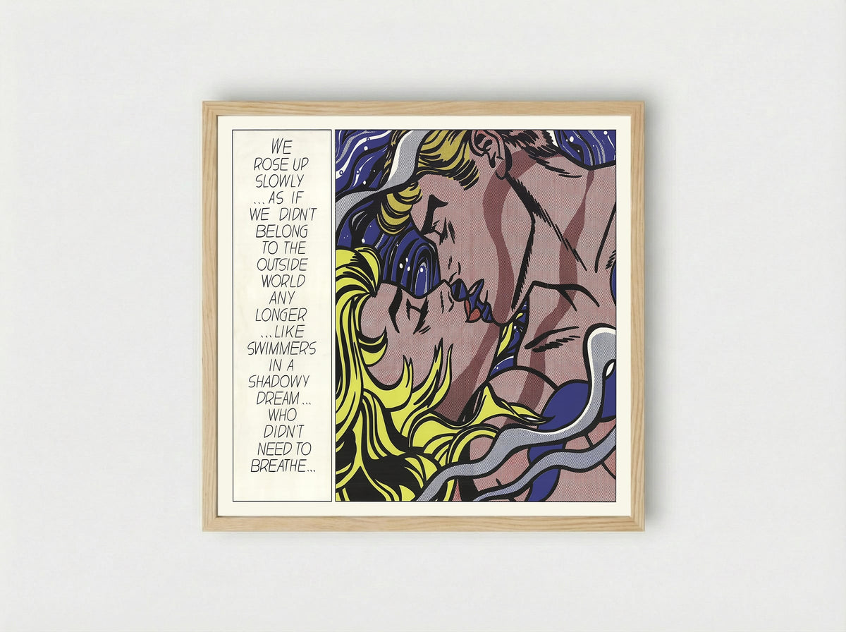 We Rose Up Slowly - Roy Lichtenstein - Framed Print Wood