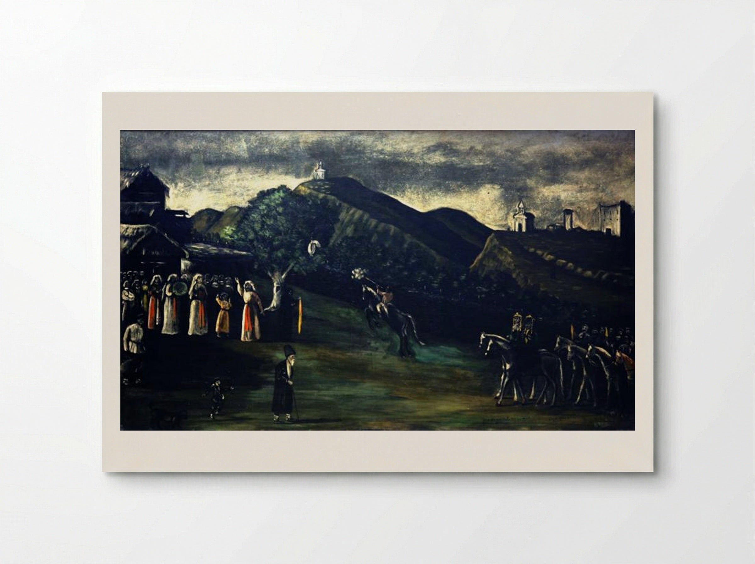 Wedding in the Old-Times Georgia - Niko Pirosmani - Poster