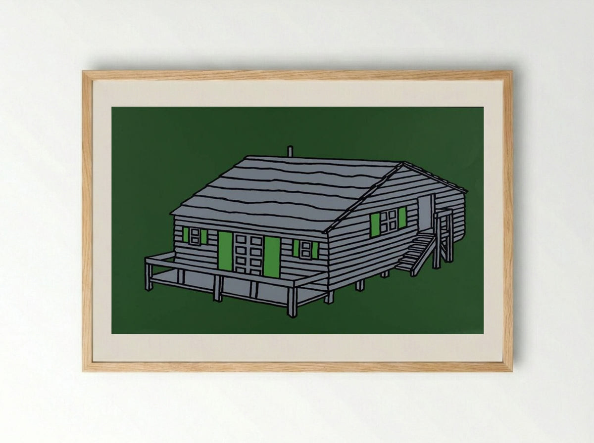Weekend Cabin - Patrick Caulfield - Framed Print Wood