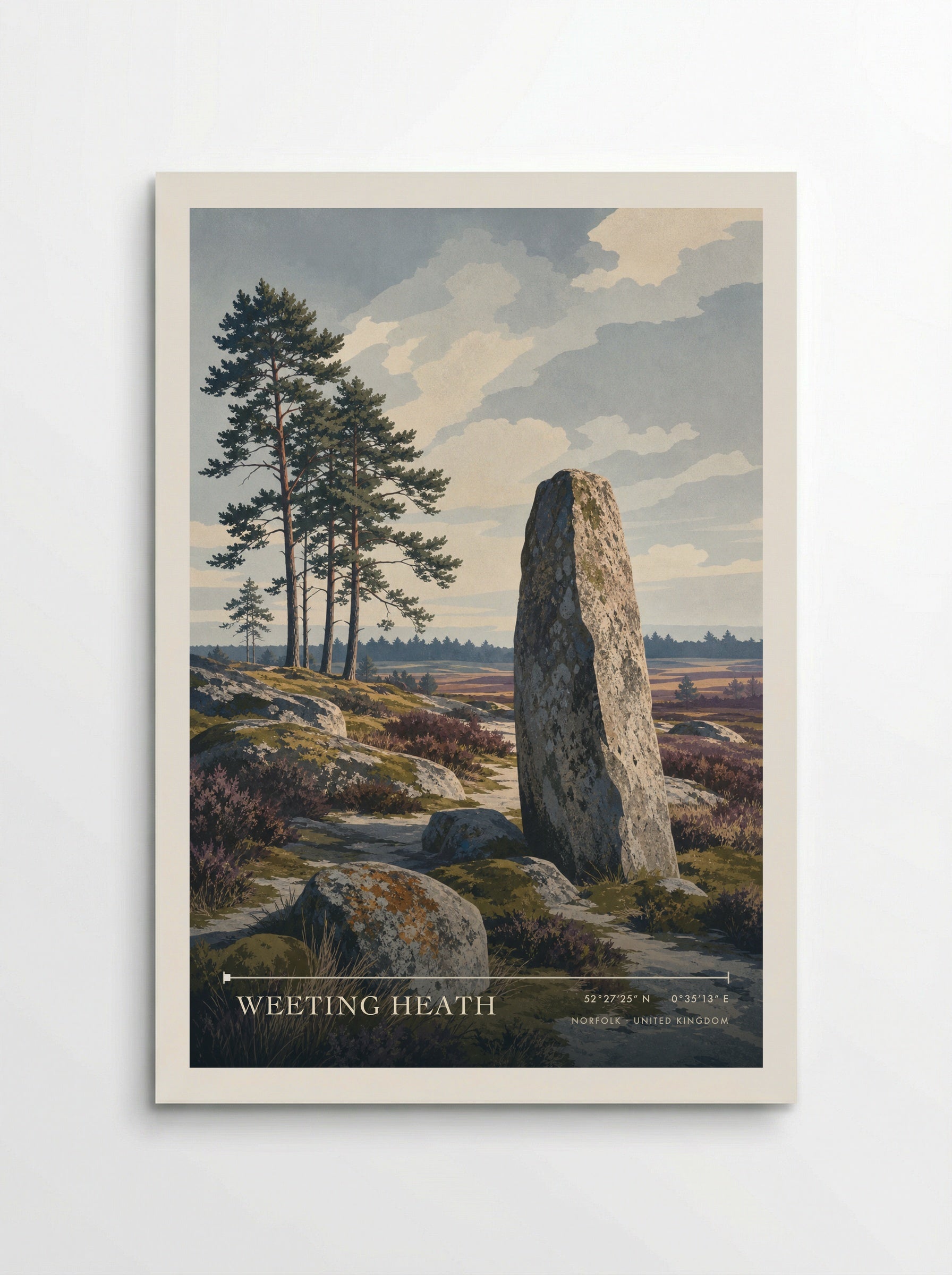 Weeting Heath Norfolk United Kingdom Travel Poster - Poster